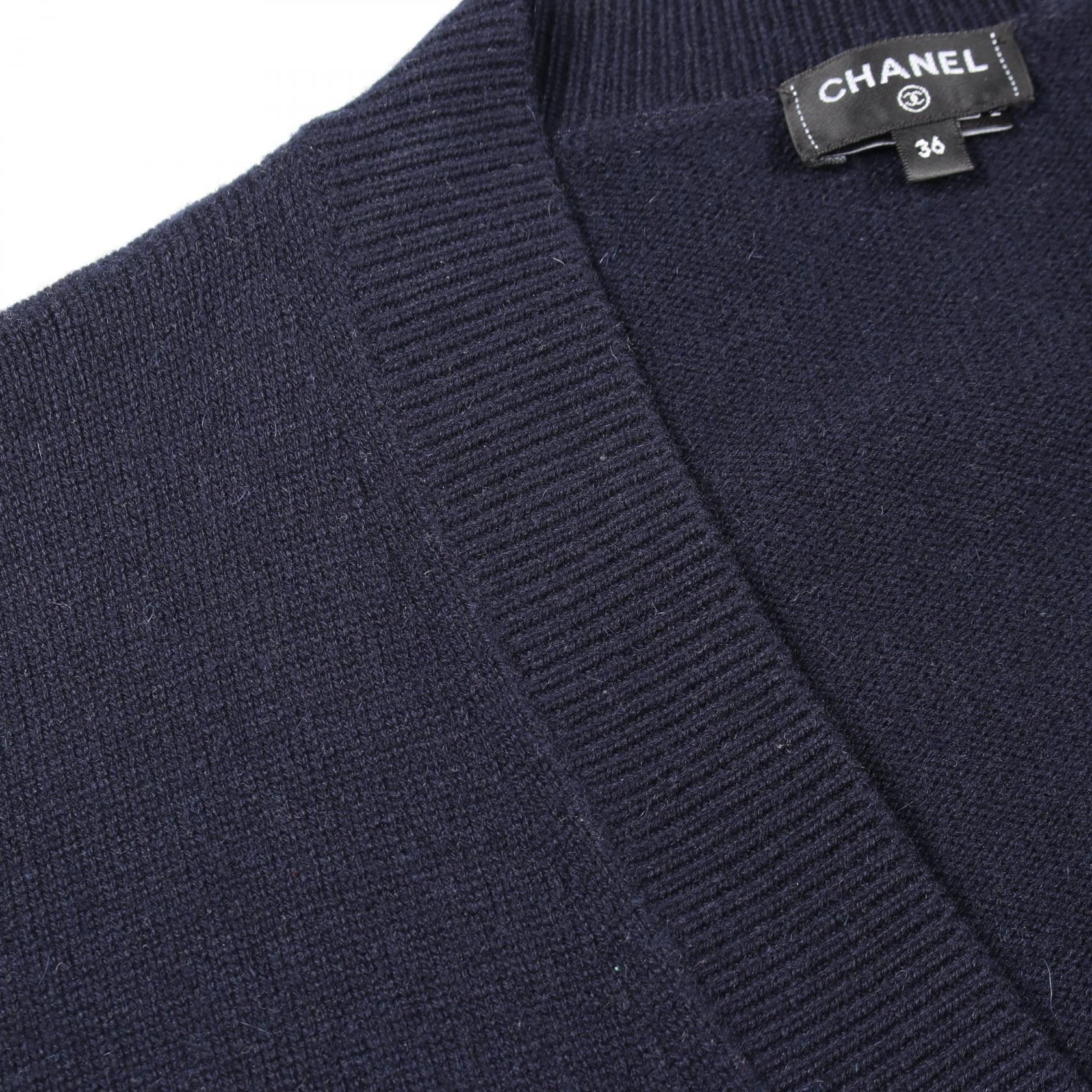 Chanel Chanel CHANEL Coco Mark Cashmere Cardigan Textile Tops P74230K10636 DUTY FREE for USA Size ONE SIZE - 9 Thumbnail