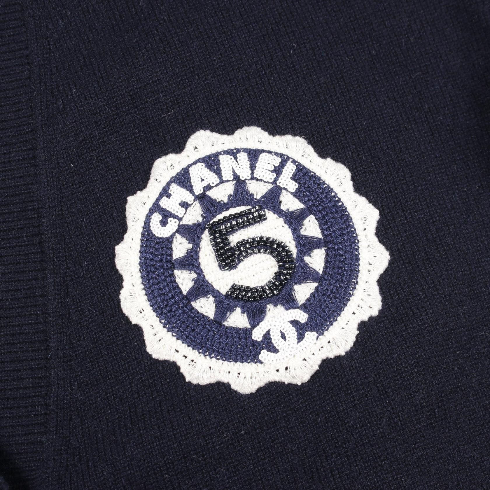 Chanel Chanel CHANEL Coco Mark Cashmere Cardigan Textile Tops P74230K10636 DUTY FREE for USA Size ONE SIZE - 6 Thumbnail