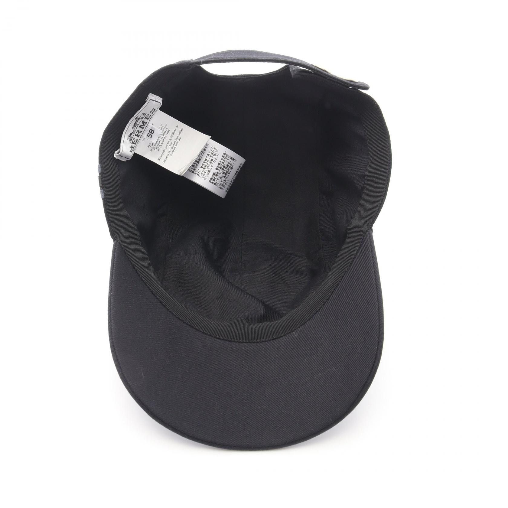Hermes Hermes Hermes Nevada Cotton Cap Textile Hats DUTY FREE for USA Size ONE SIZE - 3 Thumbnail