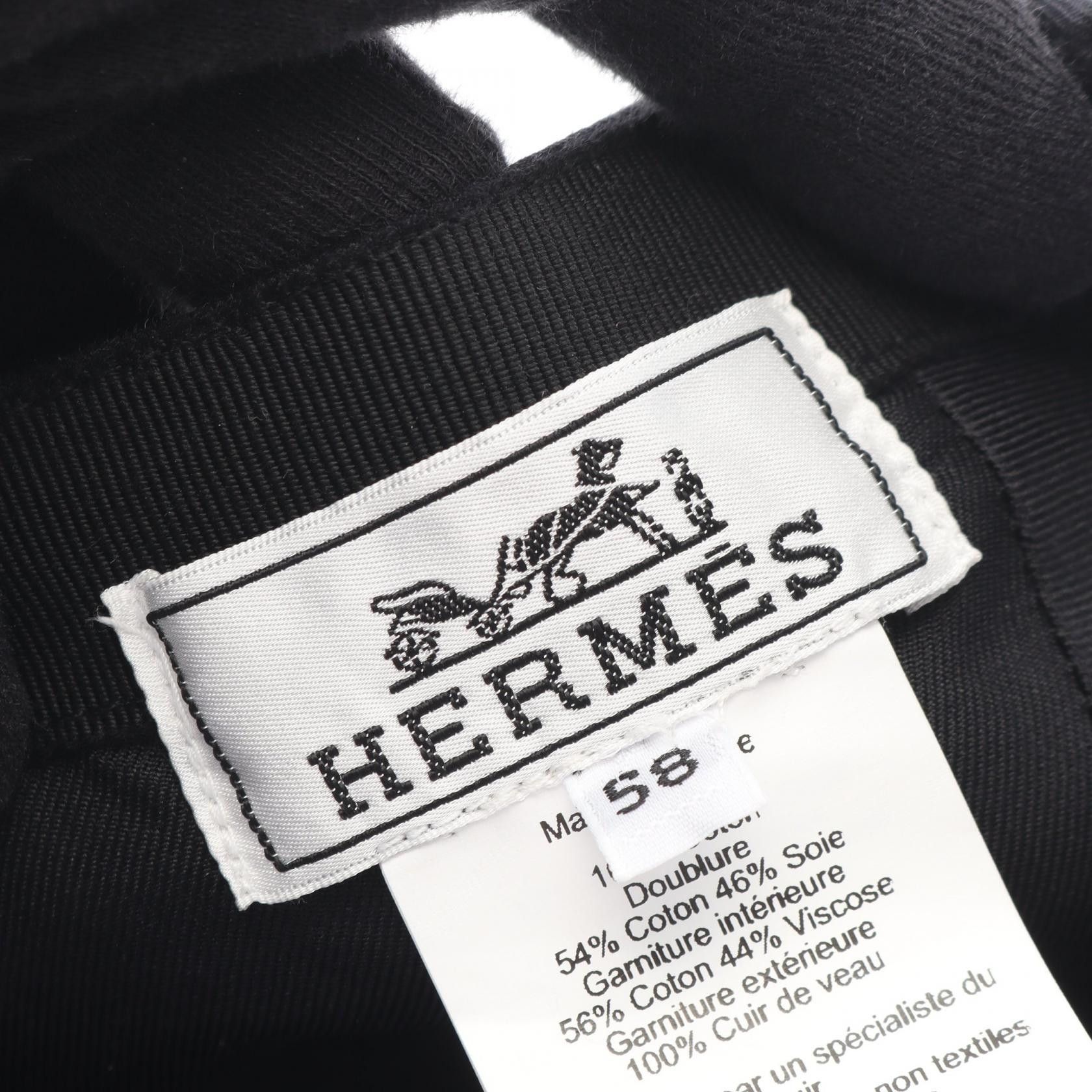 Hermes Hermes Hermes Nevada Cotton Cap Textile Hats DUTY FREE for USA Size ONE SIZE - 4 Thumbnail