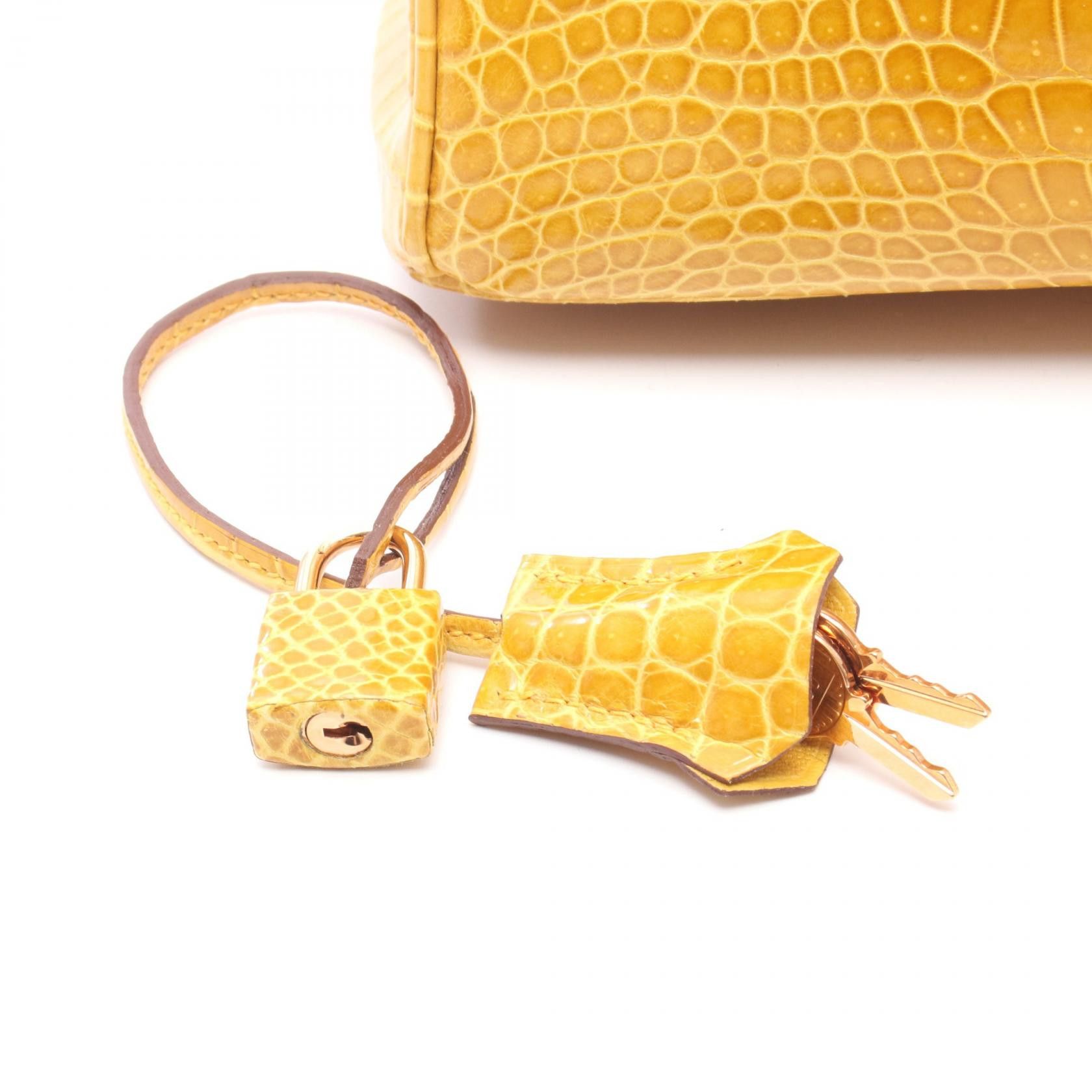 Hermes Hermes Hermes Birkin30 Porosus Lisse Leather Handbag Z DUTY FREE for USA Size ONE SIZE - 6 Thumbnail