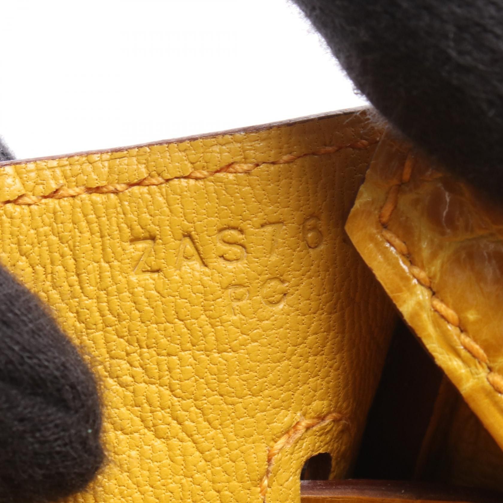 Hermes Hermes Hermes Birkin30 Porosus Lisse Leather Handbag Z DUTY FREE for USA Size ONE SIZE - 5 Thumbnail