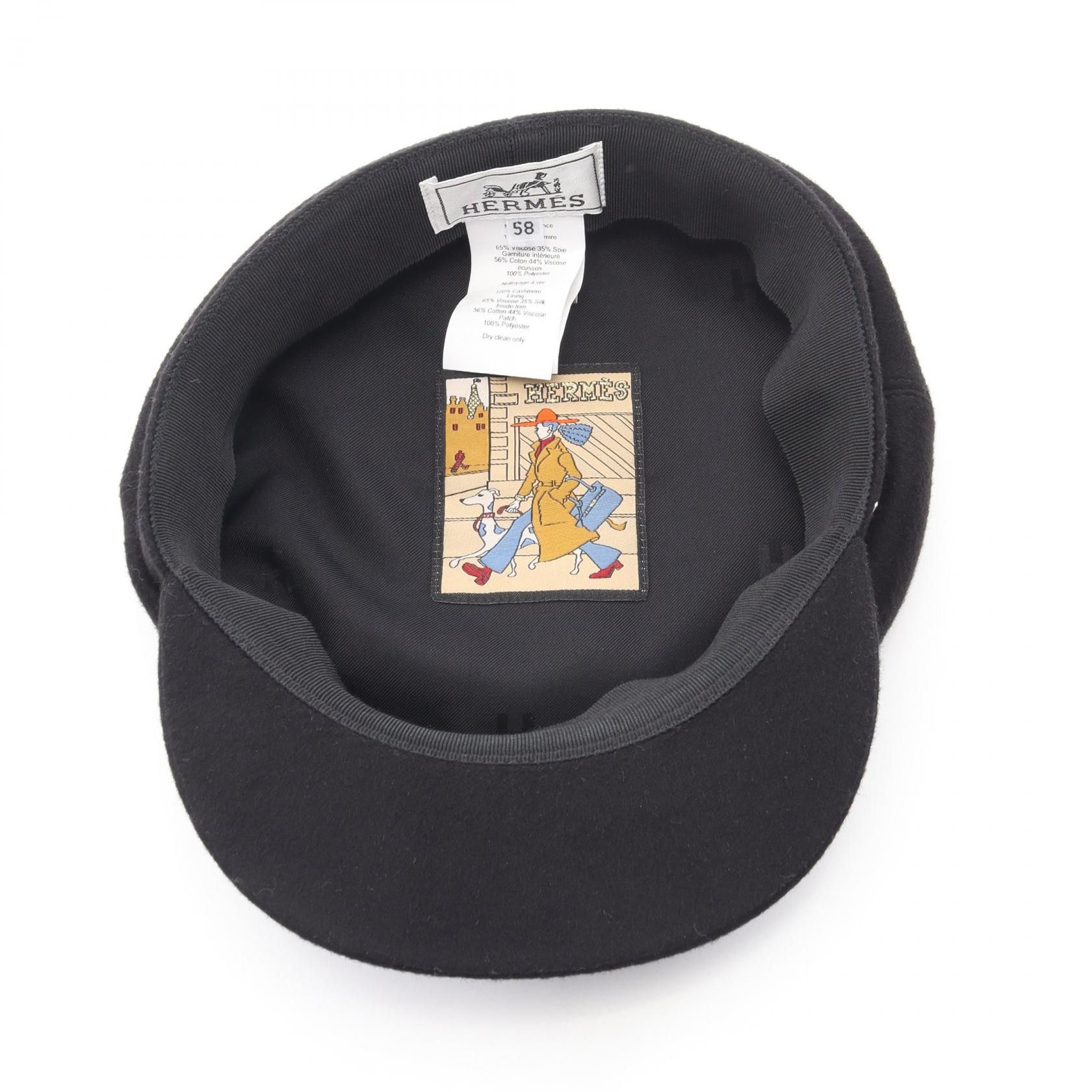 Hermes Hermes Hermes Deauville Cashmere Cap Textile Hats DUTY FREE for USA Size ONE SIZE - 3 Thumbnail
