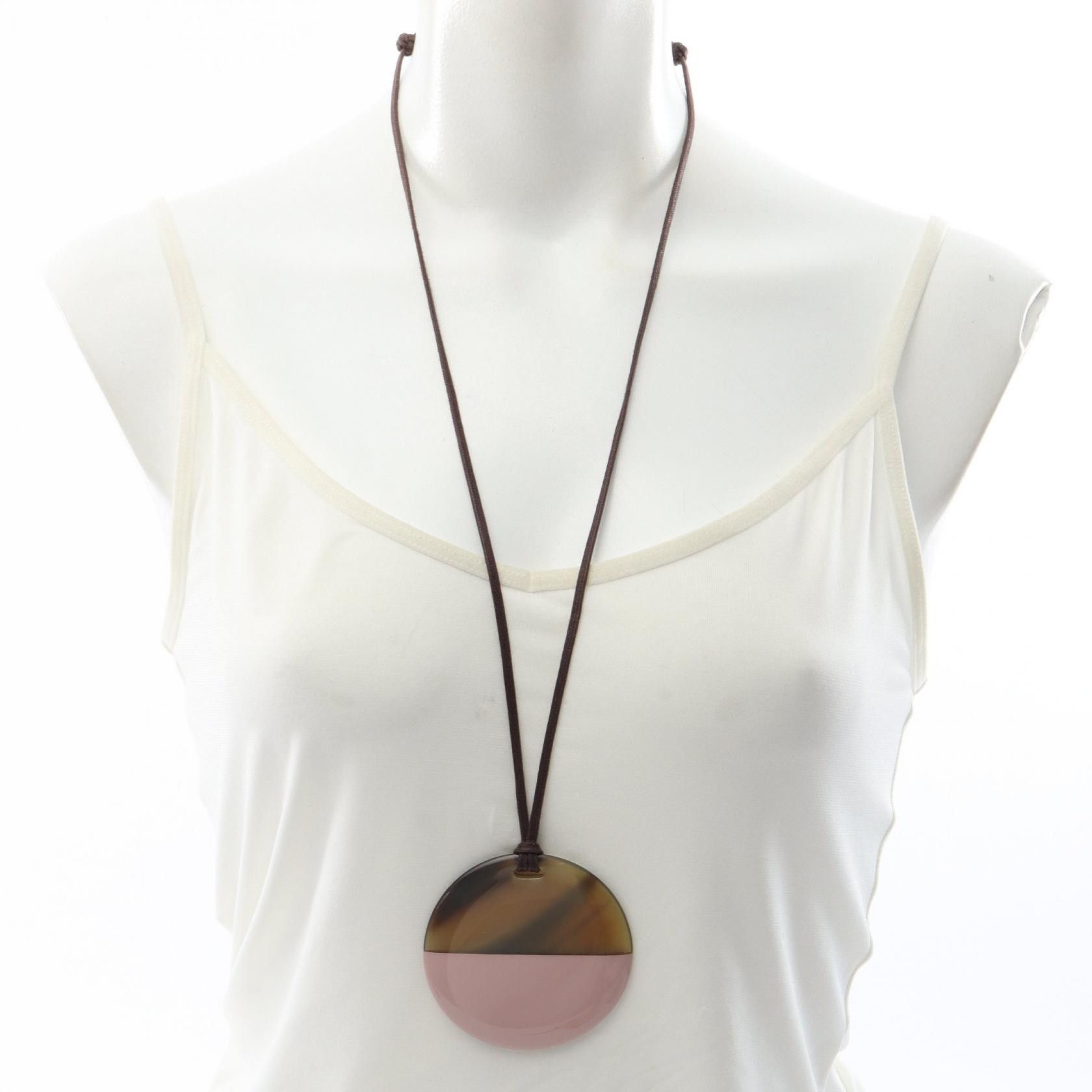Hermes Hermes Hermes Minimal City Buffalo Horn Leather Necklace Leather Necklace DUTY FREE for USA Size ONE SIZE - 6 Thumbnail