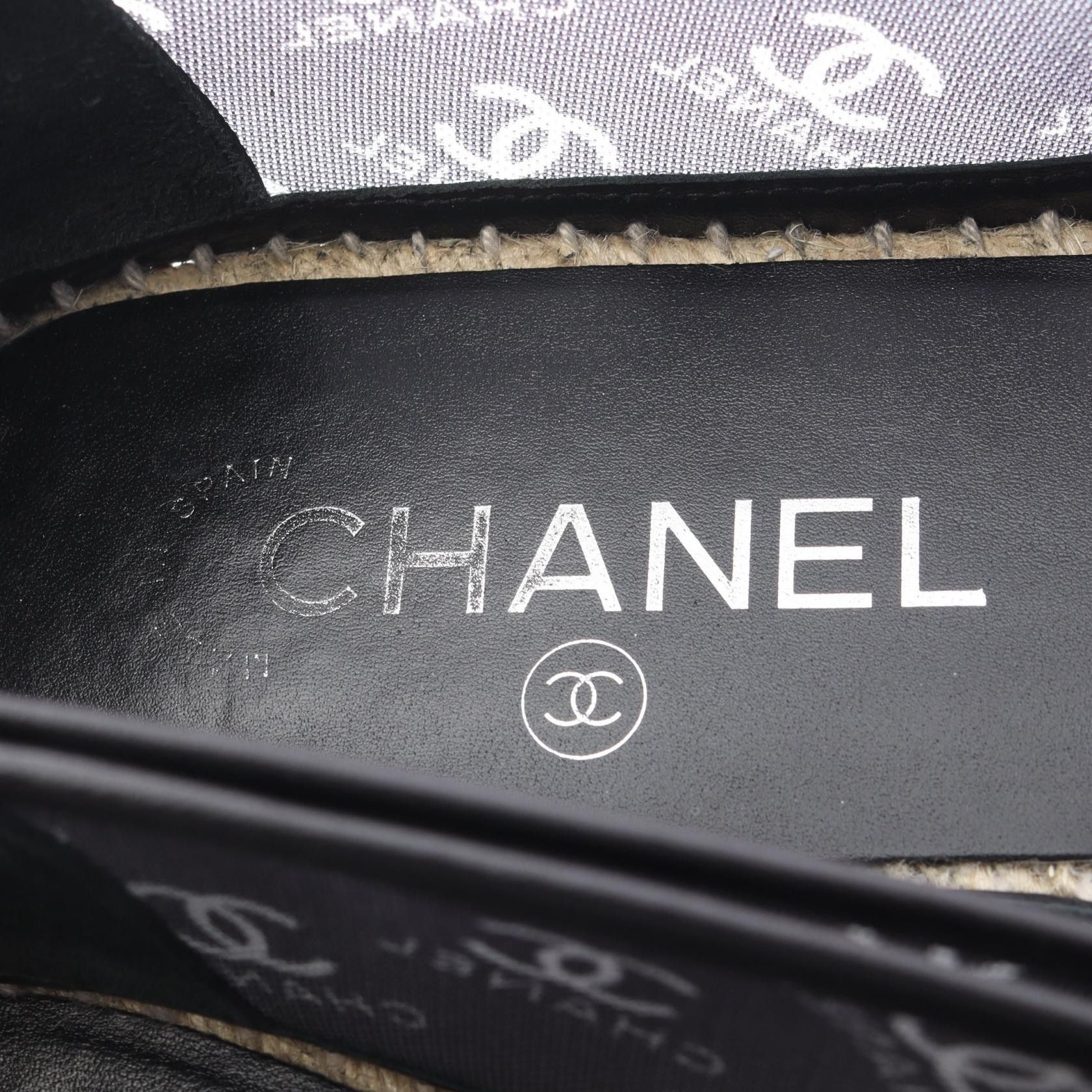 Chanel Chanel CHANEL Coco Mark Mesh Slip On Textile Shoes G34673 DUTY FREE for USA Size ONE SIZE - 5 Thumbnail