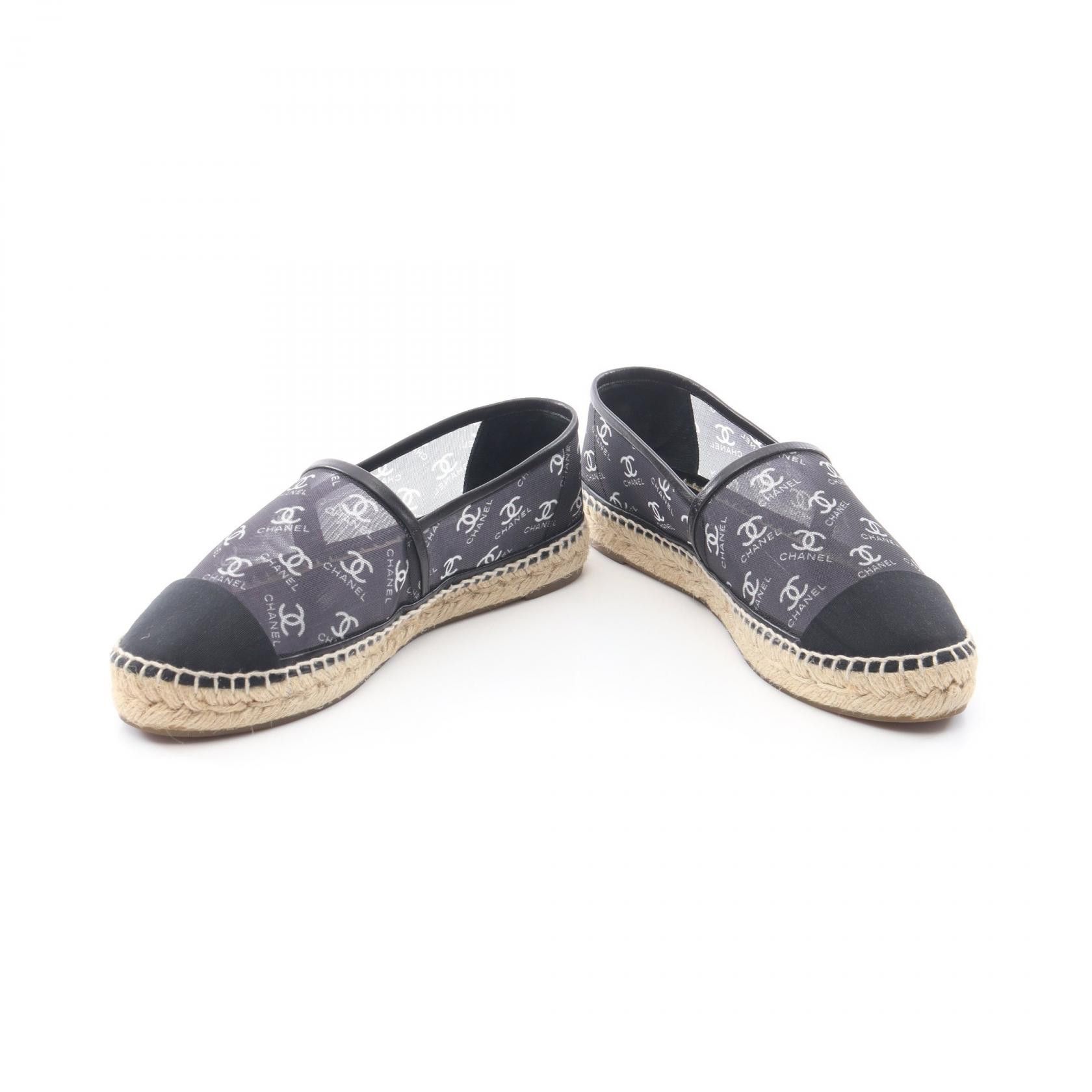 Chanel Chanel CHANEL Coco Mark Mesh Slip On Textile Shoes G34673 DUTY FREE for USA Size ONE SIZE - 3 Thumbnail