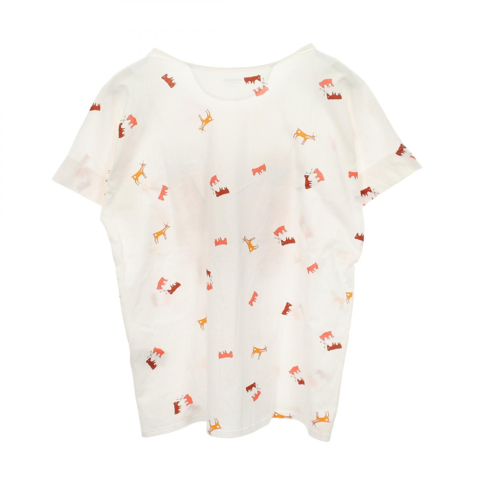 Hermes Hermes Hermes Kachina Cotton T Shirt Textile T-Shirts DUTY FREE for USA Size ONE SIZE - 2 Thumbnail