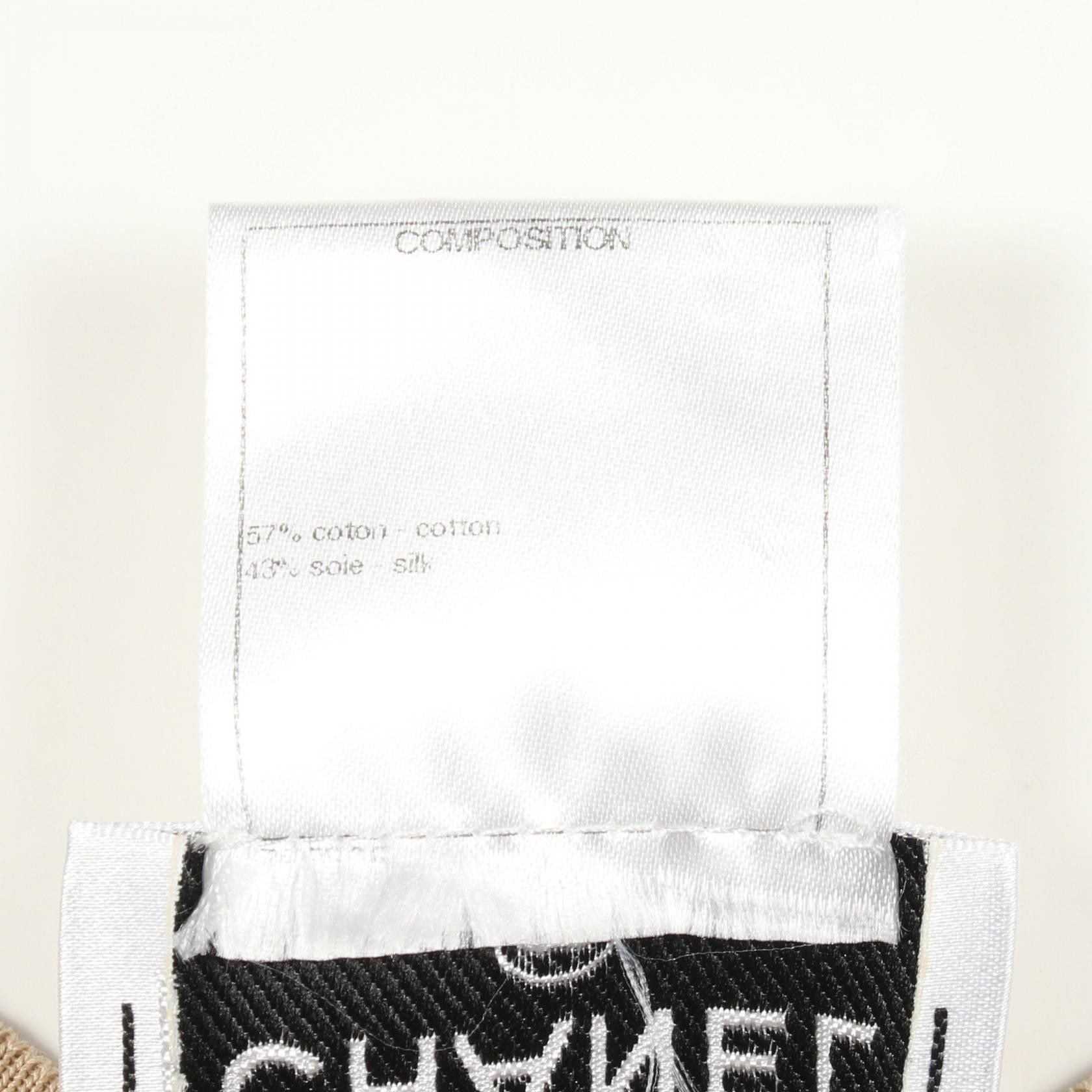 Chanel Chanel CHANEL Short Sleeve Rib Knit Top Textile Tops P40396 DUTY FREE for USA Size ONE SIZE - 4 Thumbnail