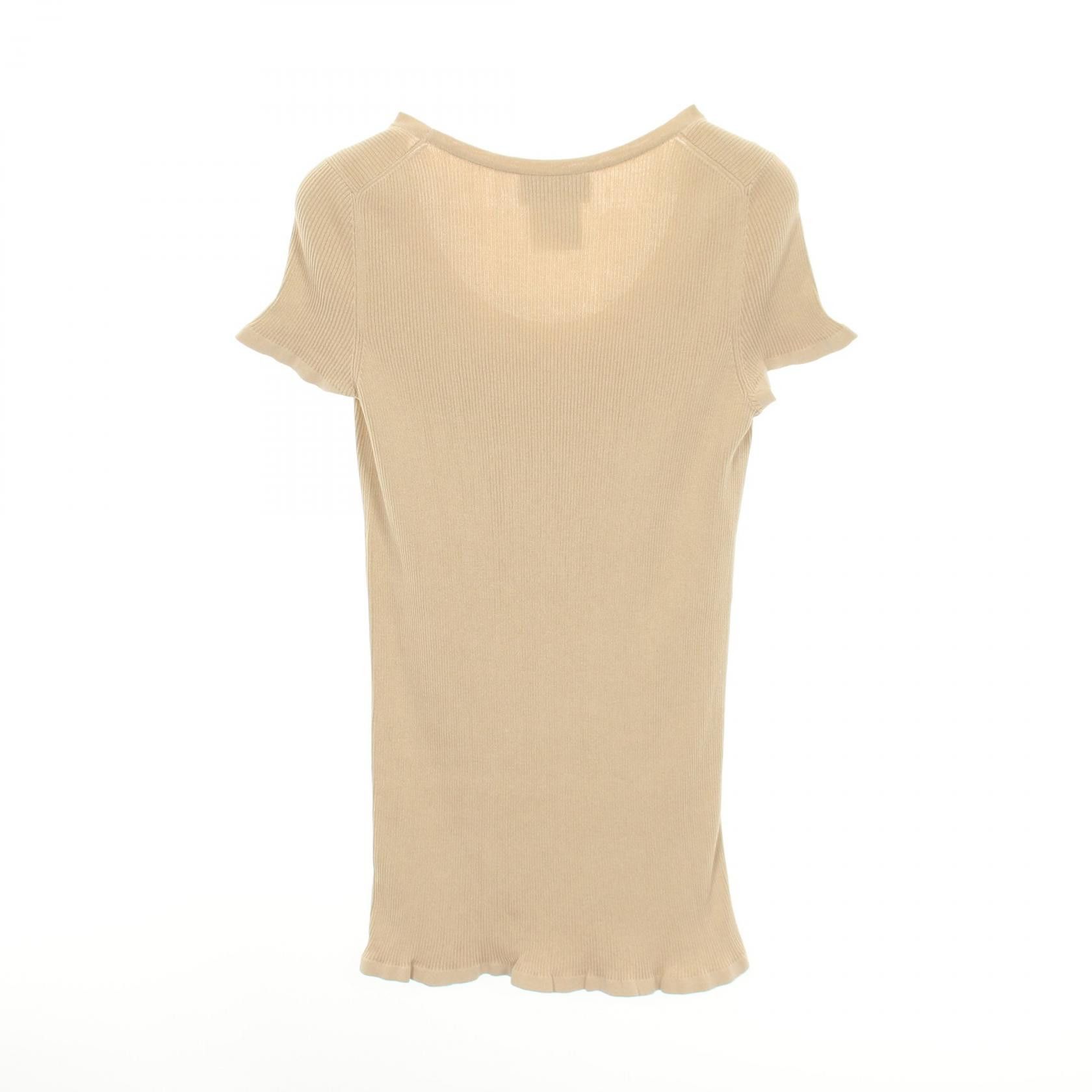 Chanel Chanel CHANEL Short Sleeve Rib Knit Top Textile Tops P40396 DUTY FREE for USA Size ONE SIZE - 2 Thumbnail