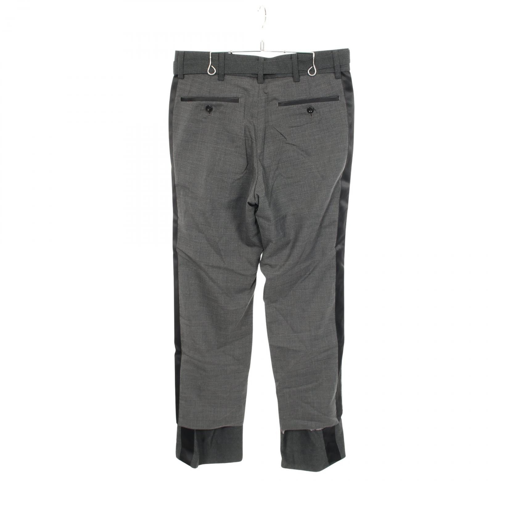 Sacai Sacai Sacai Sideline Layered Wool Polyester Pants Textile Bottoms DUTY FREE for USA Size ONE SIZE - 2 Thumbnail