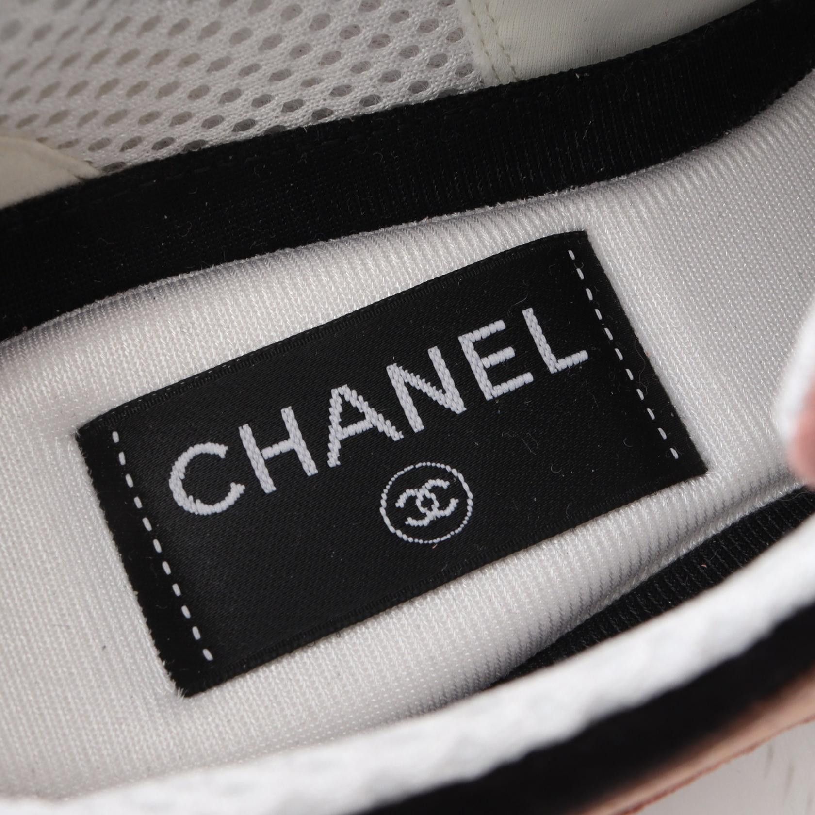 Chanel Chanel CHANEL Leather Suede Fabric Sneakers Leather Shoes DUTY FREE for USA Size ONE SIZE - 5 Thumbnail