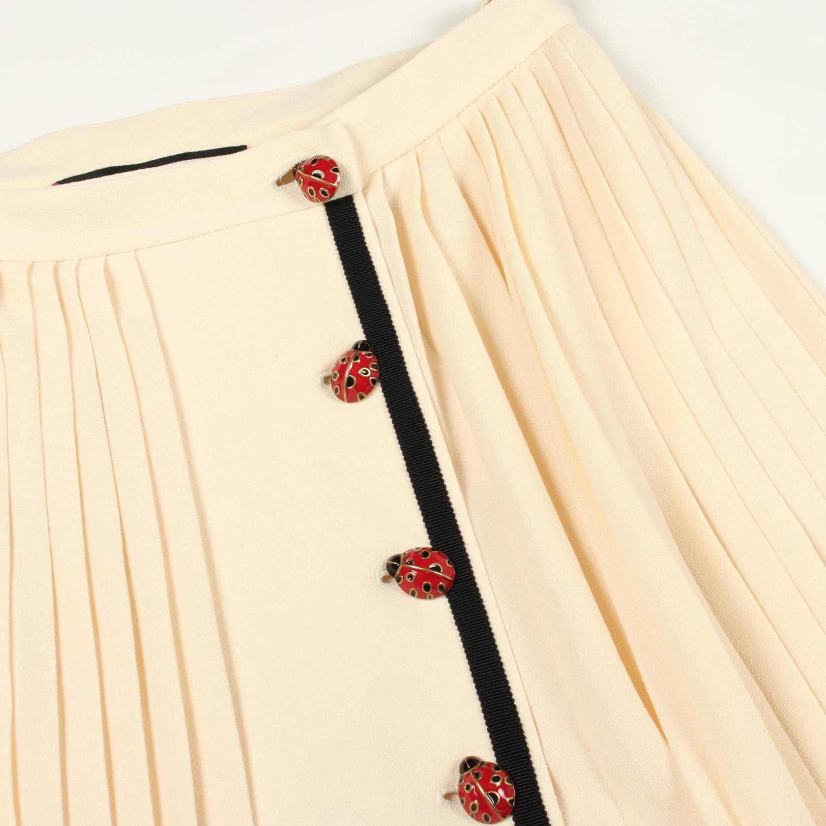 Gucci Gucci Gucci Wool Pleated Skirt Textile Skirts 523510 DUTY FREE for USA Size ONE SIZE - 10 Thumbnail