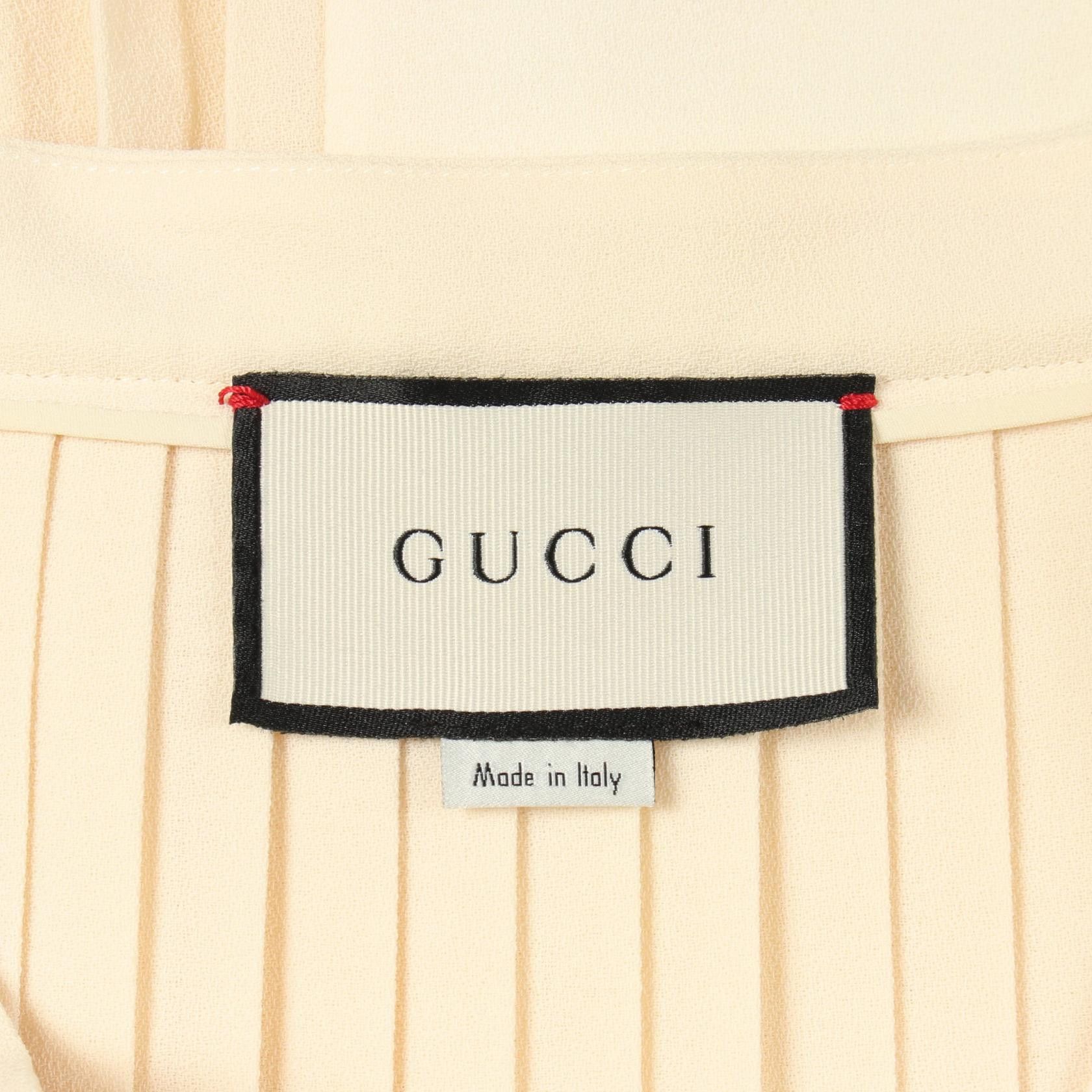 Gucci Gucci Gucci Wool Pleated Skirt Textile Skirts 523510 DUTY FREE for USA Size ONE SIZE - 3 Thumbnail