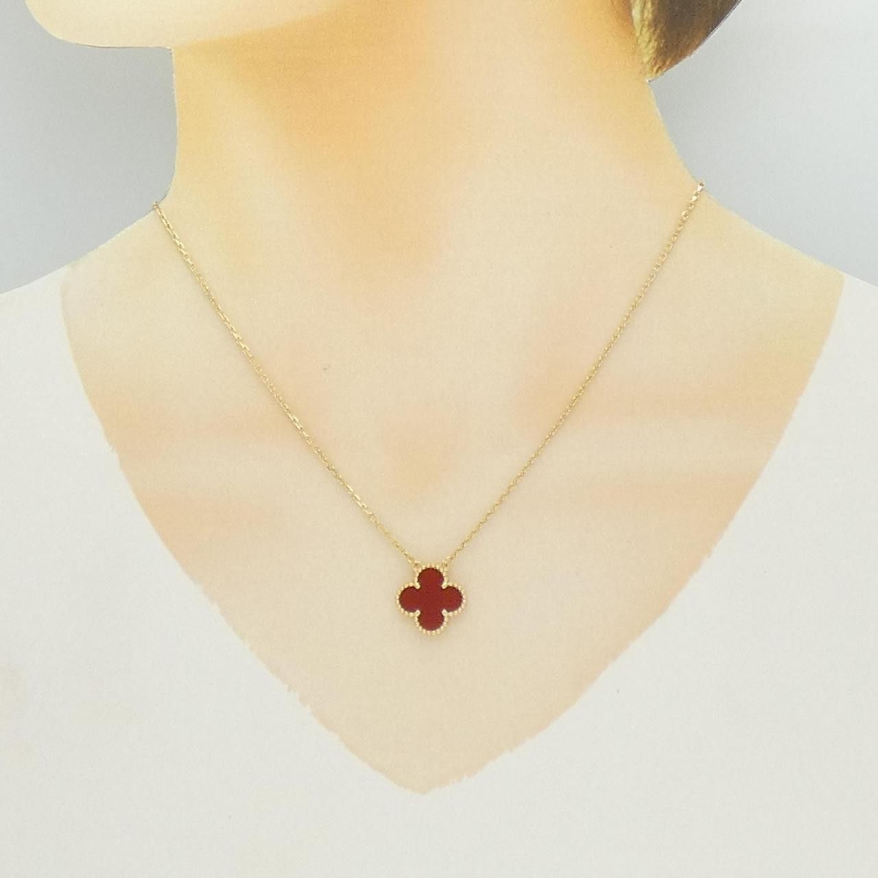Van Cleef & Arpels Van Cleef & Arpels Van Cleef & Arpels Vintage Alhambra 750 Yellow Gold Necklace Precious Metal Necklace VCARD38500 DUTY FREE for USA Size ONE SIZE - 5 Thumbnail
