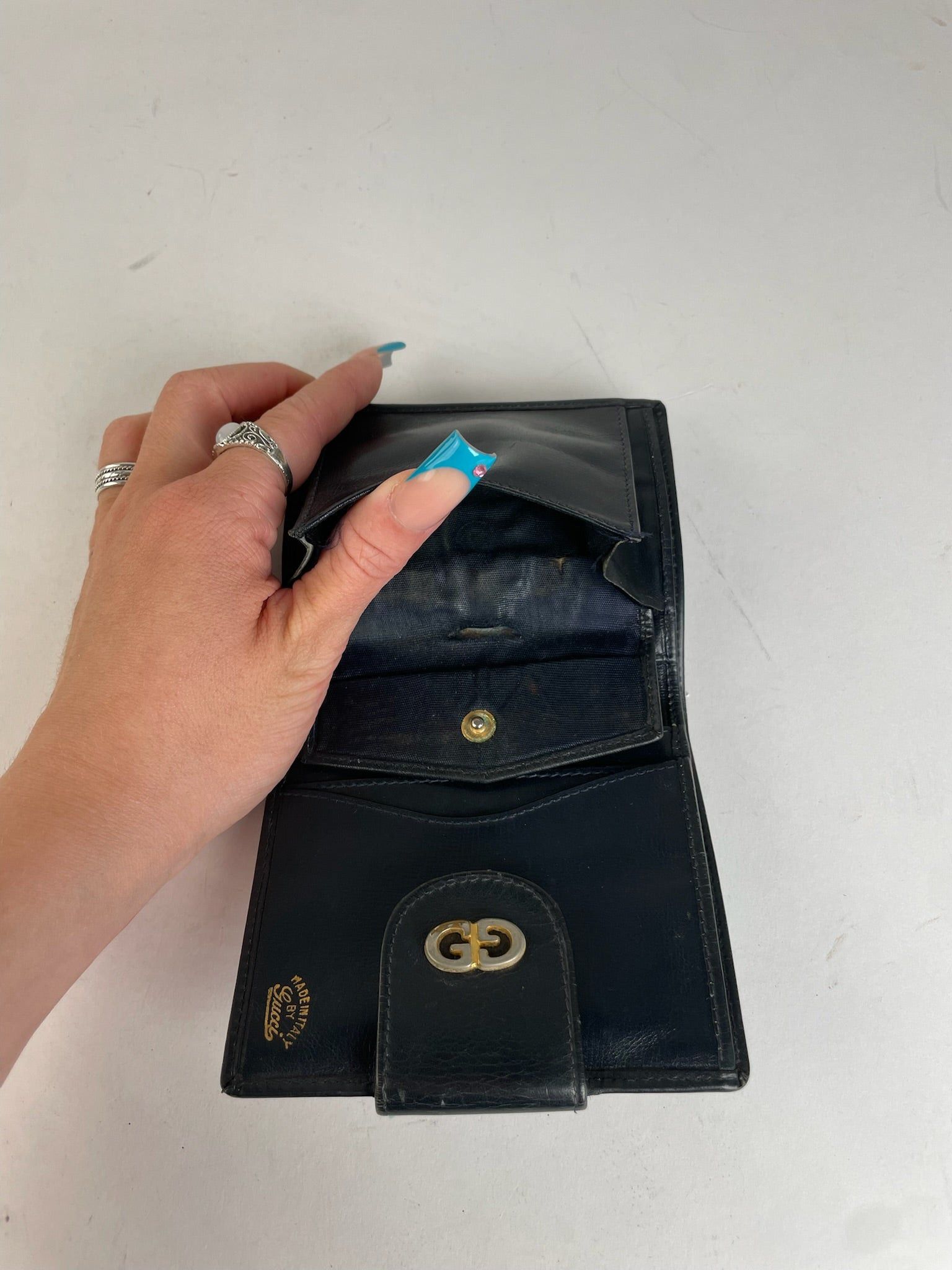 Gucci GG Canvas Cardholder Blue/Beige Size ONE SIZE - 6 Thumbnail