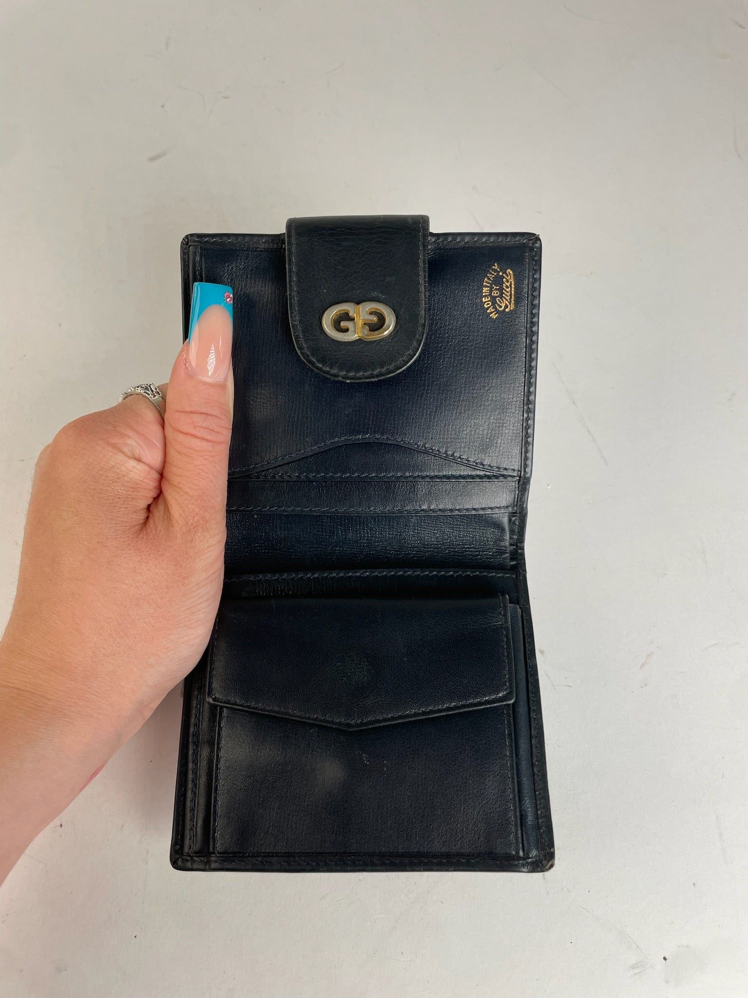 Gucci GG Canvas Cardholder Blue/Beige Size ONE SIZE - 3 Thumbnail