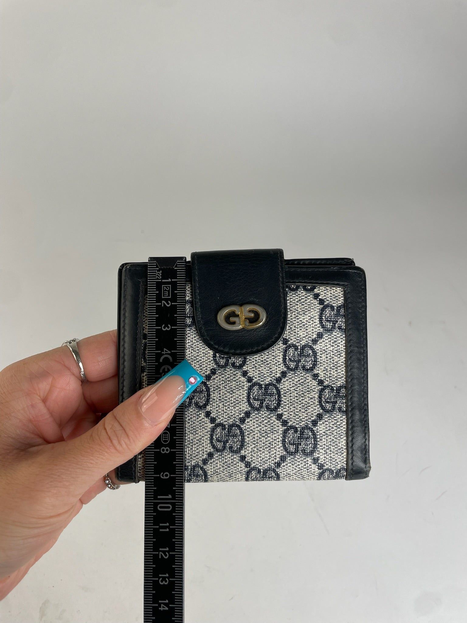 Gucci GG Canvas Cardholder Blue/Beige Size ONE SIZE - 7 Thumbnail