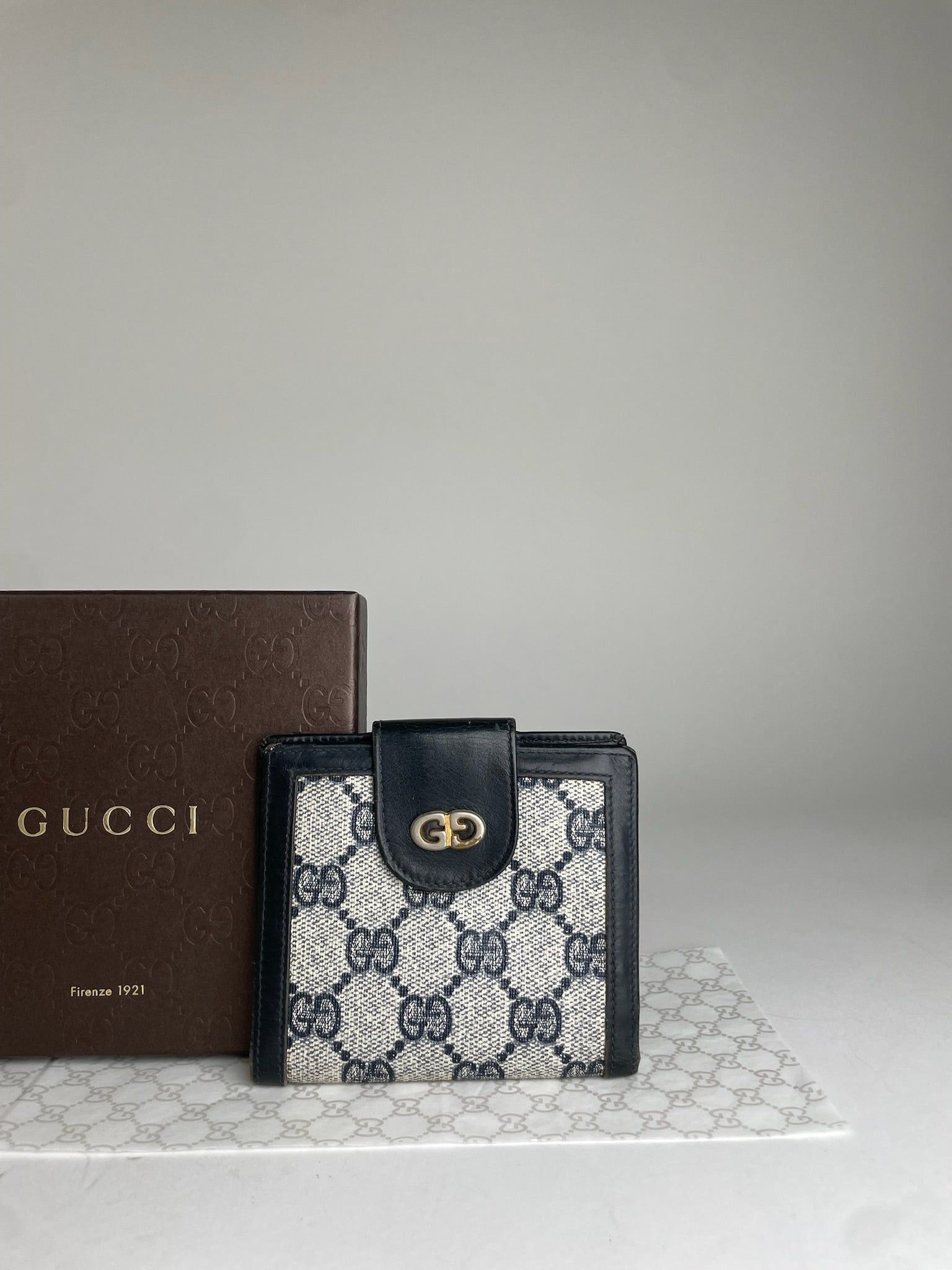 Gucci GG Canvas Cardholder Blue/Beige Size ONE SIZE - 10 Thumbnail