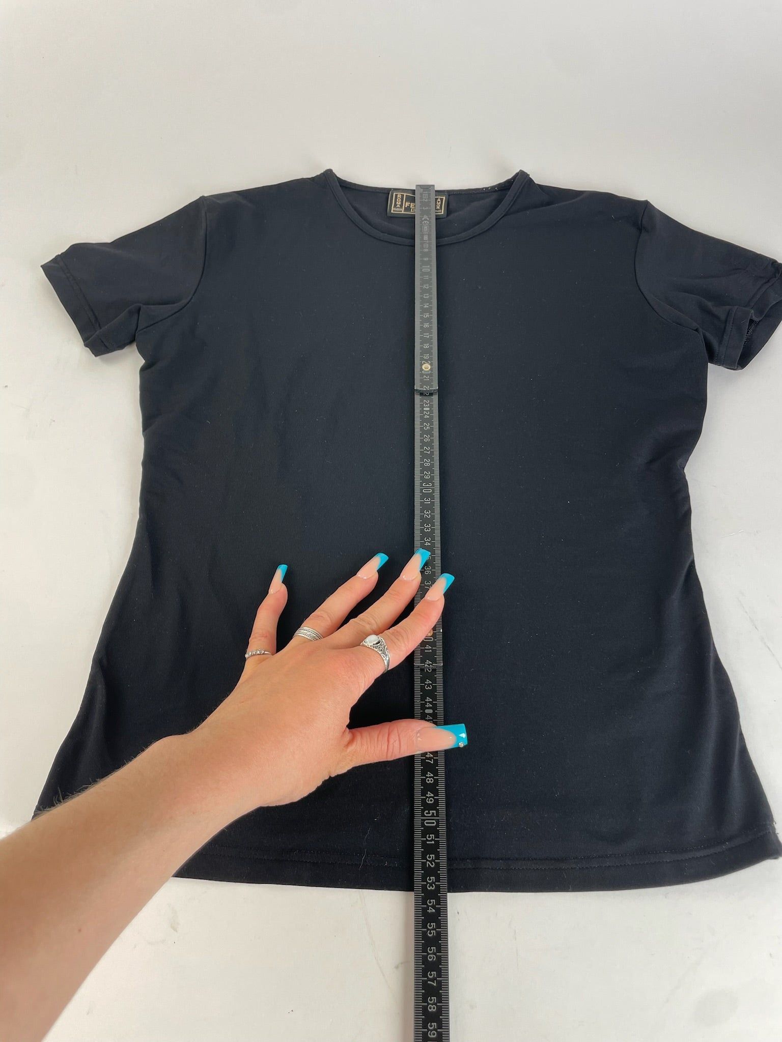 Fendi Vintage Cotton T Shirt Black Size XS / US 0-2 / IT 36-38 - 13 Thumbnail