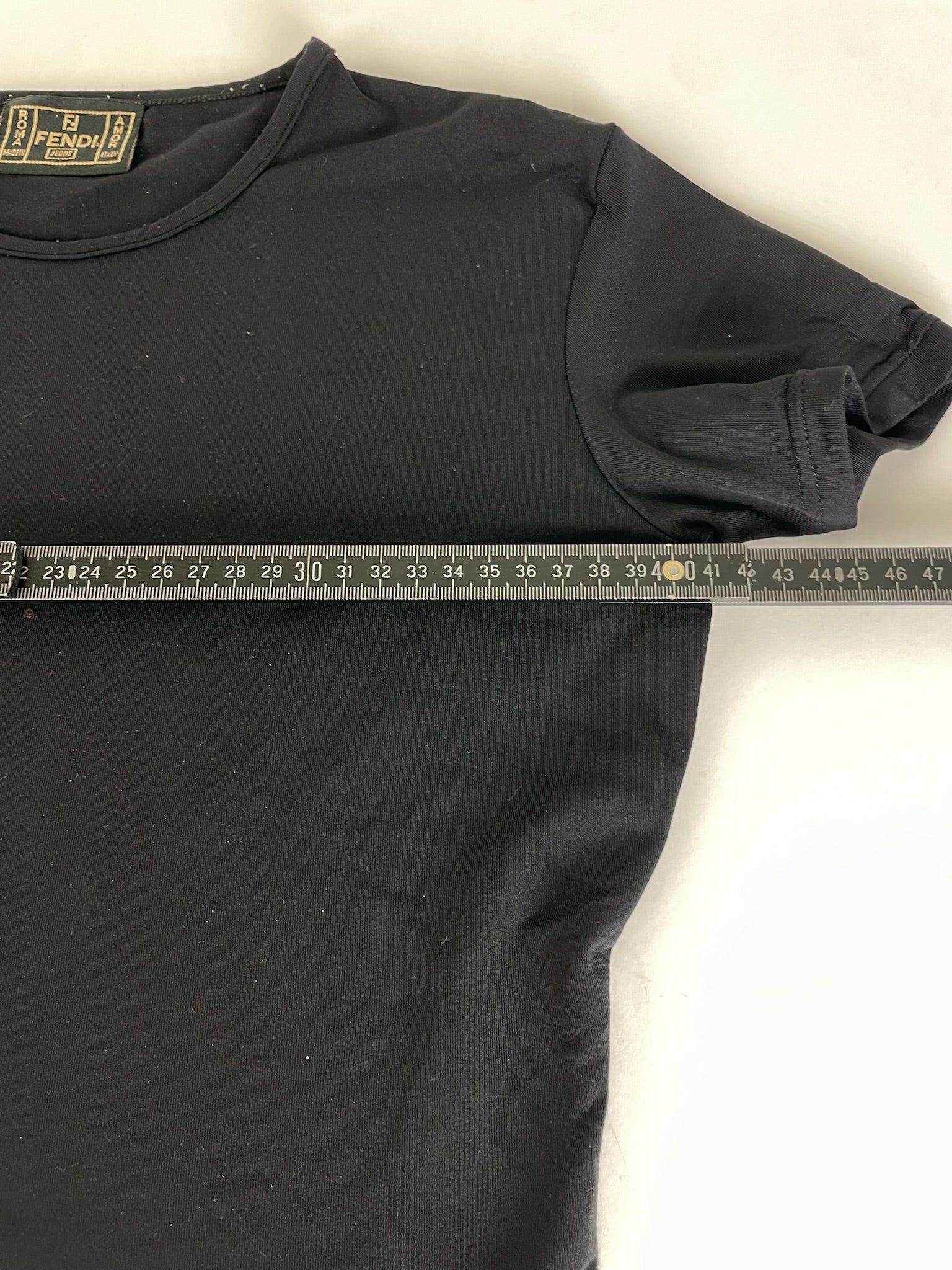 Fendi Vintage Cotton T Shirt Black Size XS / US 0-2 / IT 36-38 - 12 Thumbnail