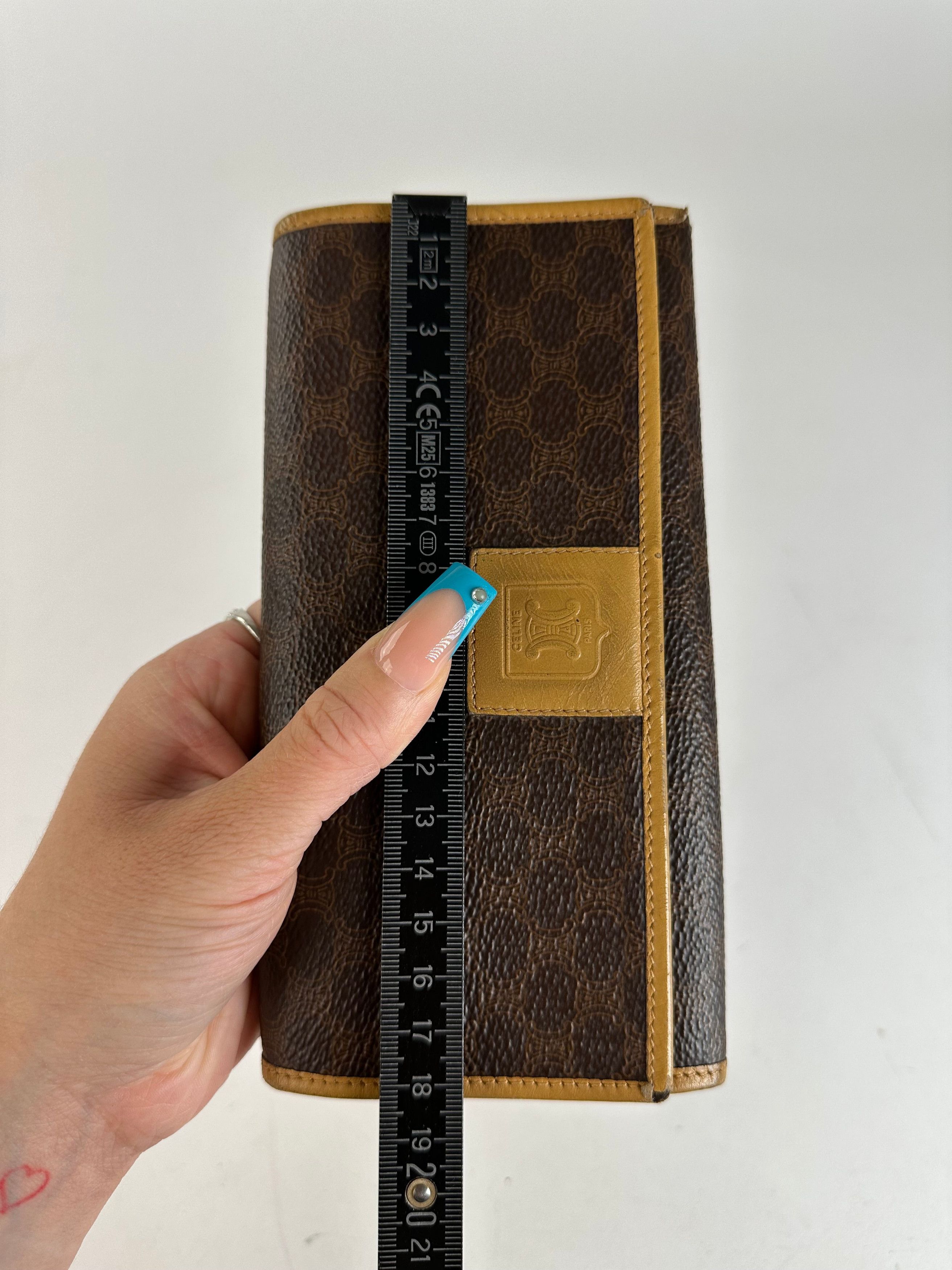 Celine Vintage Smooth Wallet Brown Size ONE SIZE - 8 Thumbnail