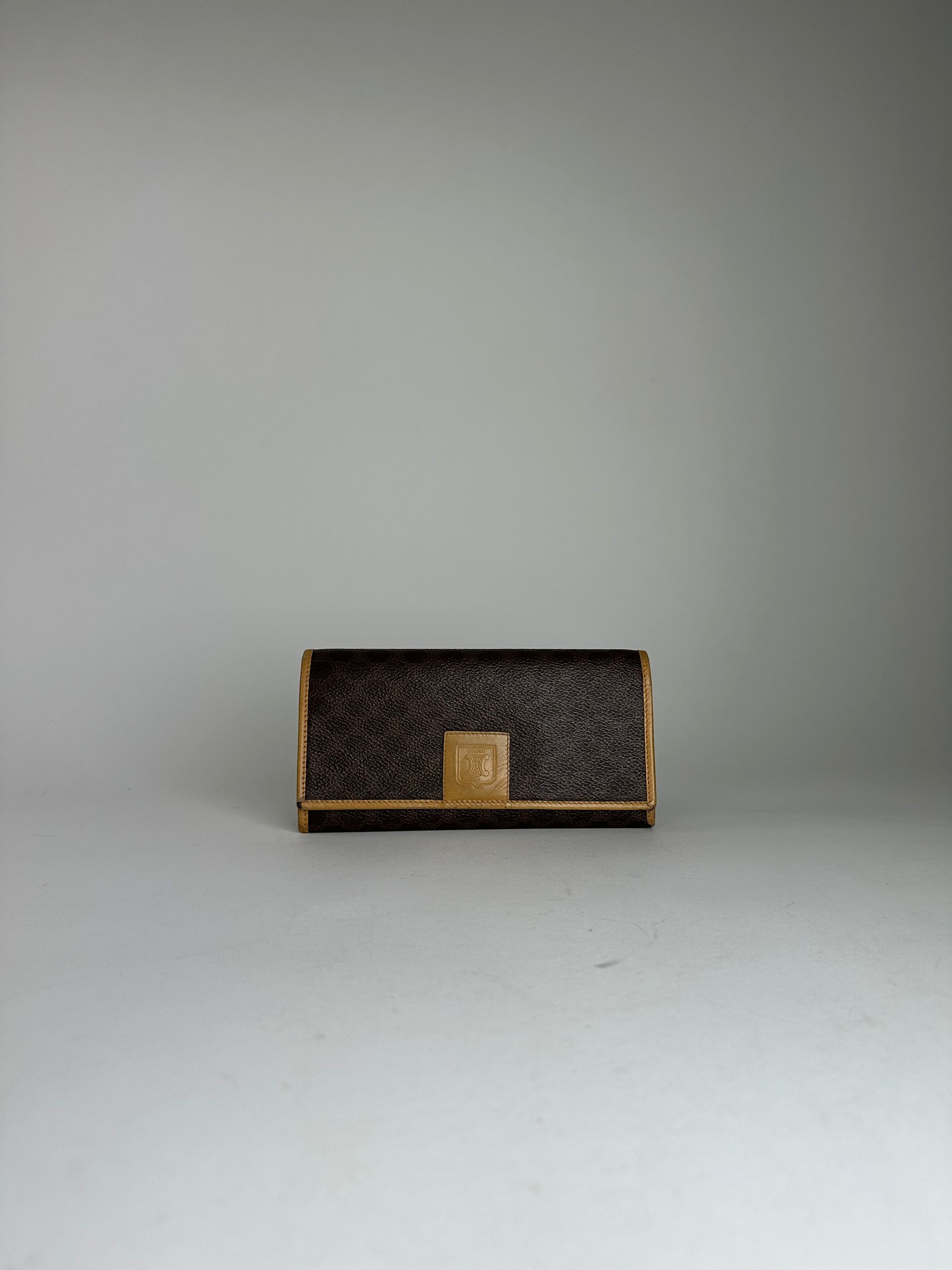 Celine Vintage Smooth Wallet Brown Size ONE SIZE - 10 Thumbnail