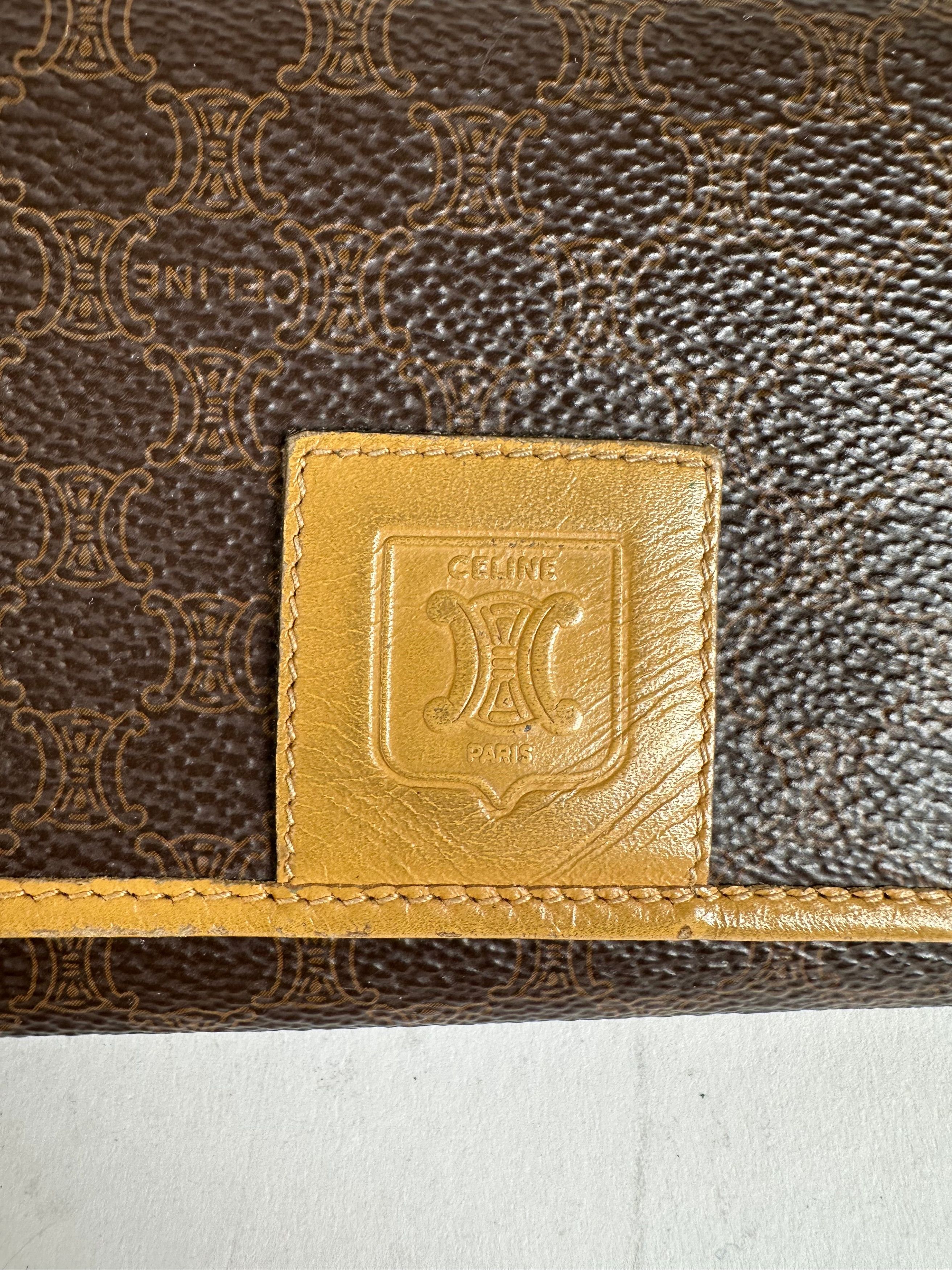 Celine Vintage Smooth Wallet Brown Size ONE SIZE - 4 Thumbnail