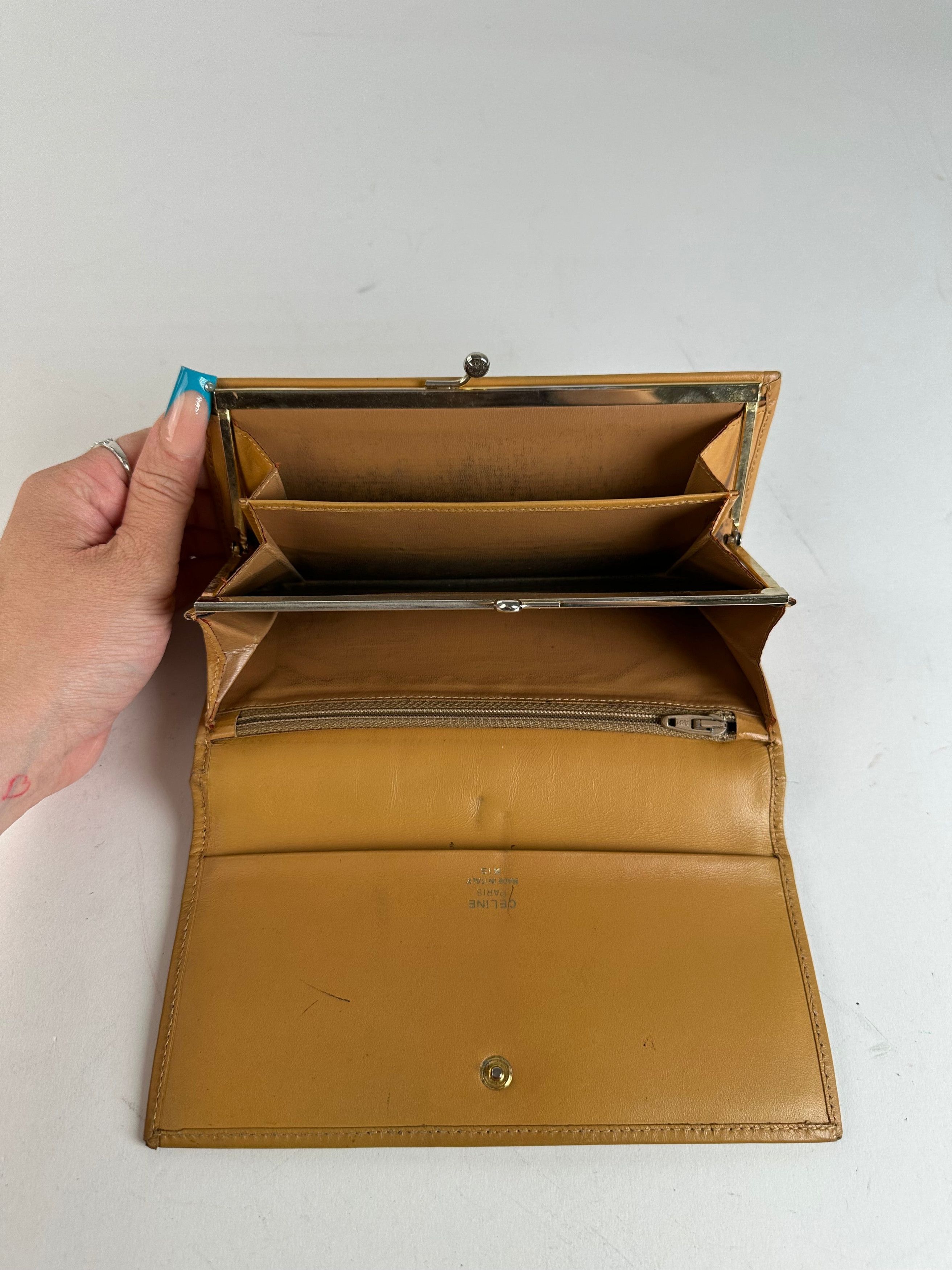 Celine Vintage Smooth Wallet Brown Size ONE SIZE - 5 Thumbnail