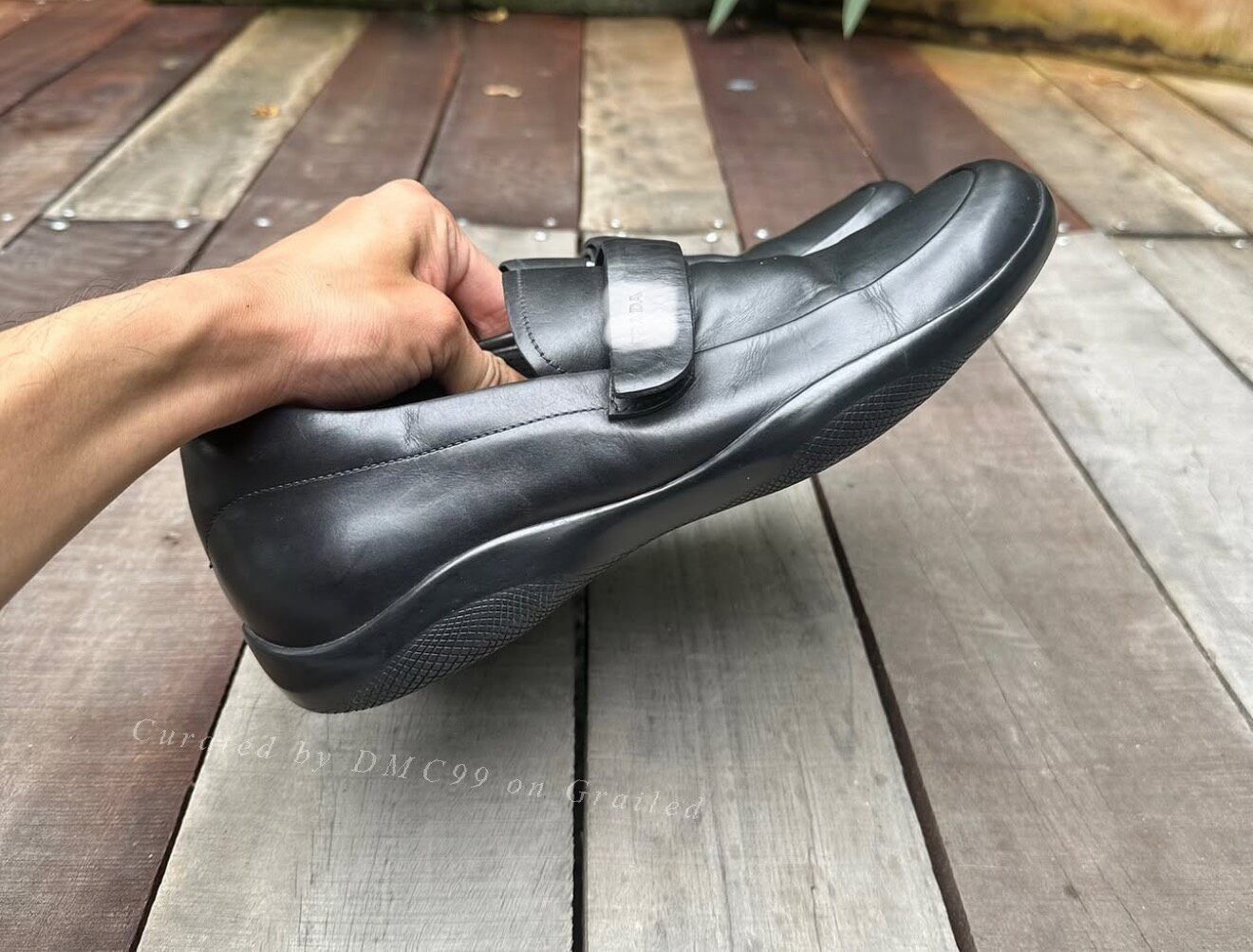 Vintage Vintage 2000s Prada Sport Leather Sneakers Size US 10 / EU 43 - 8 Thumbnail