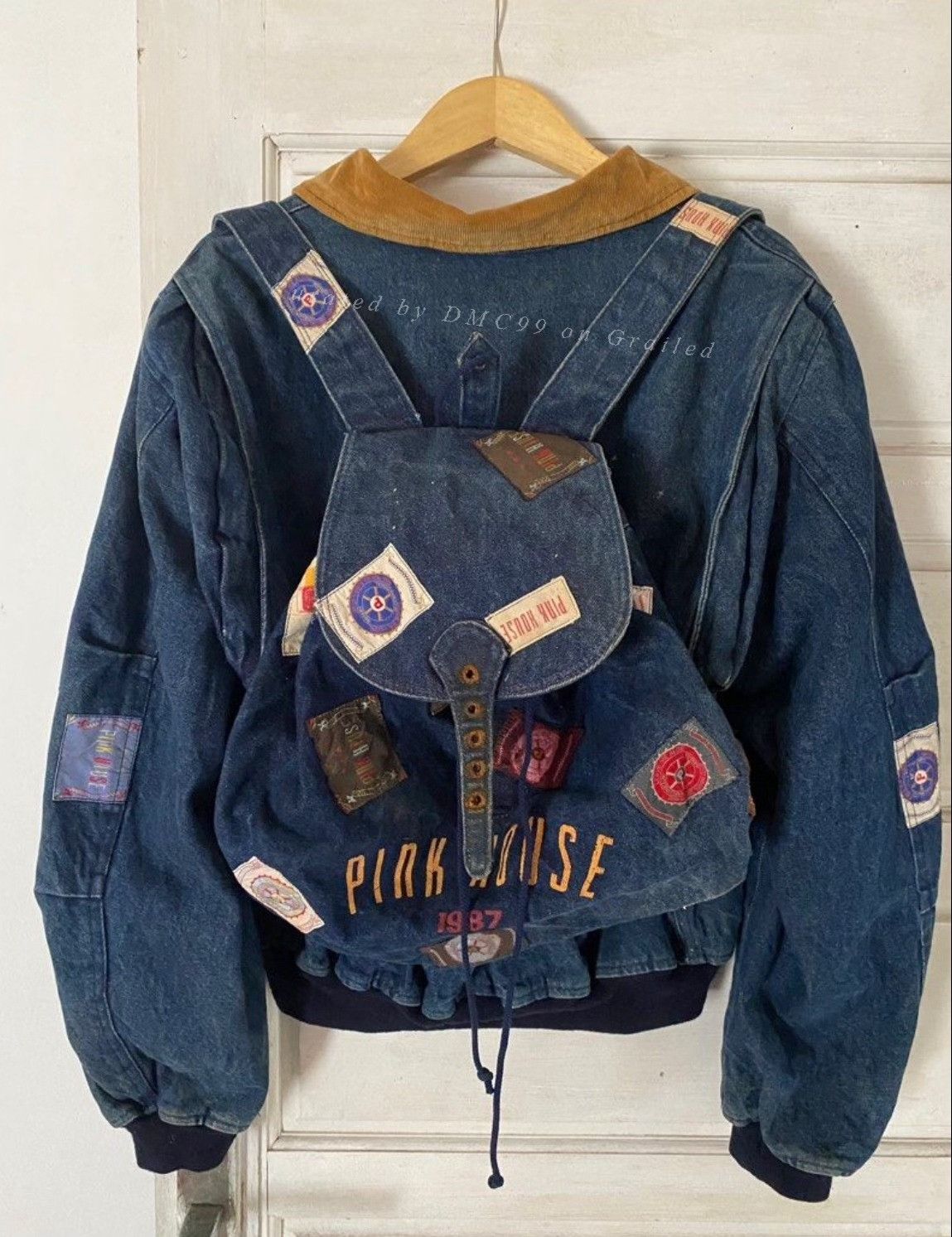 Vintage 1987 Pinkhouse MA-1 Backpack Jacket Size US M / EU 48-50 / 2 - 9 Thumbnail