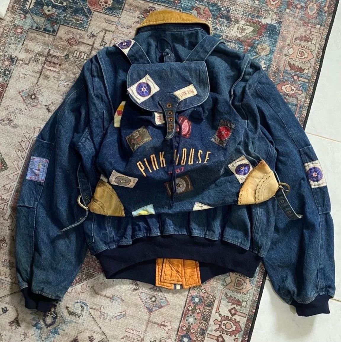 Vintage 1987 Pinkhouse MA-1 Backpack Jacket Size US M / EU 48-50 / 2 - 2 Thumbnail