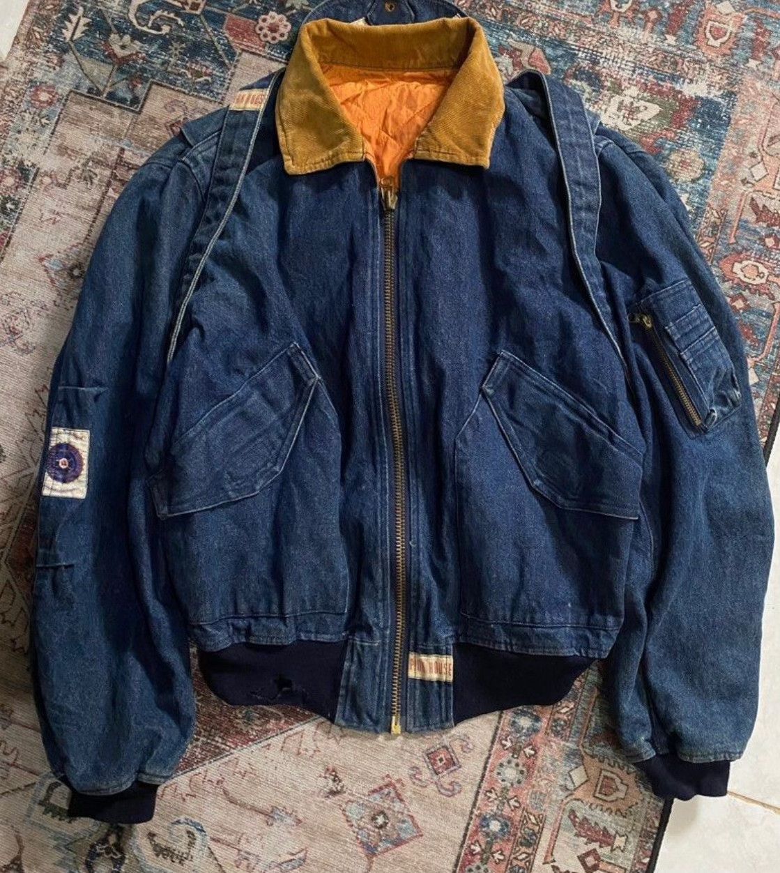 Vintage 1987 Pinkhouse MA-1 Backpack Jacket Size US M / EU 48-50 / 2 - 3 Thumbnail