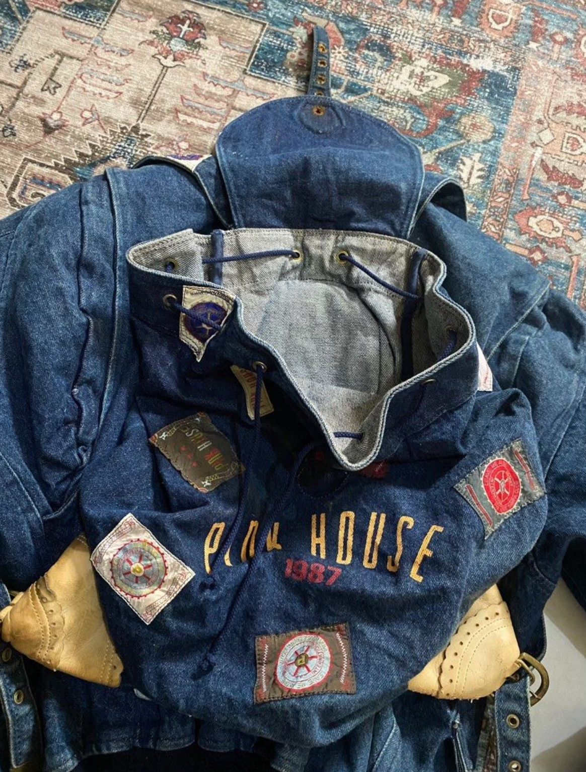 Vintage 1987 Pinkhouse MA-1 Backpack Jacket Size US M / EU 48-50 / 2 - 5 Thumbnail
