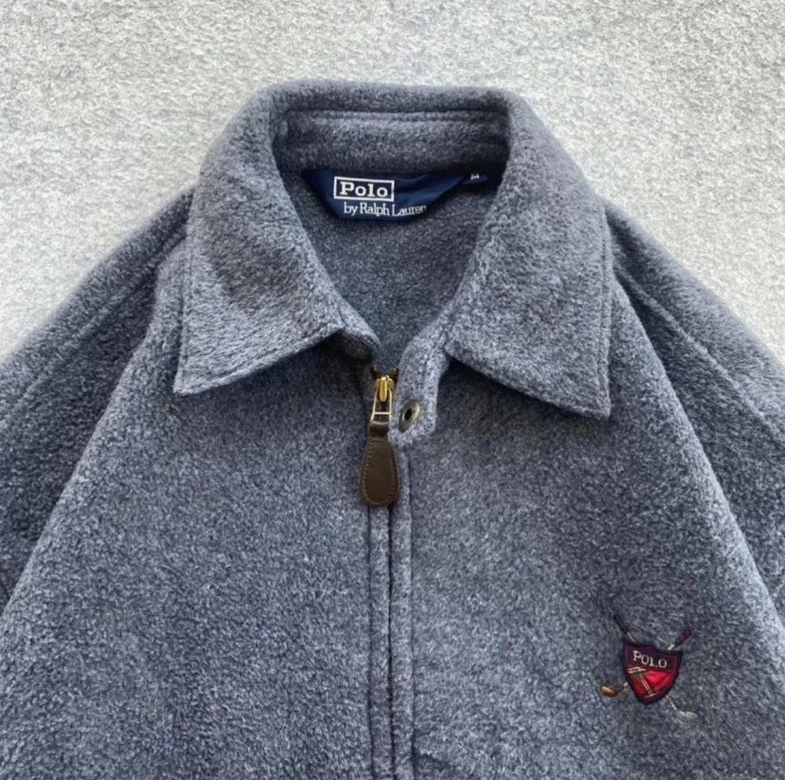 Vintage Vintage Polo Ralph Lauren Grey Wool Jacket Size US M / EU 48-50 / 2 - 3 Thumbnail