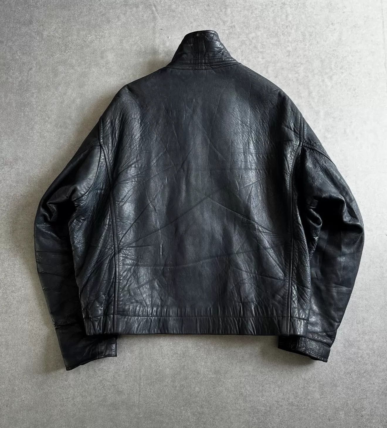 Vintage 1970s French Air Force Leather Jacket Size US M / EU 48-50 / 2 - 5 Thumbnail