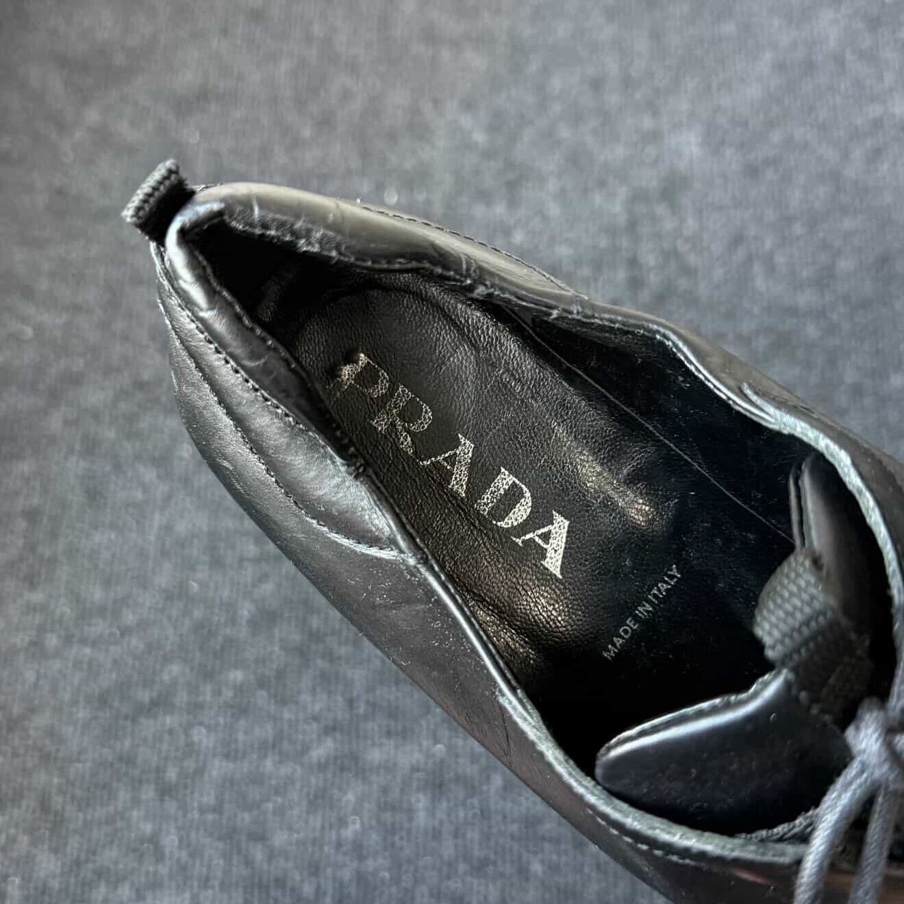 Vintage Vintage Prada Linea Rossa Leather Sneakers Size US 5.5 / EU 38 - 9 Thumbnail