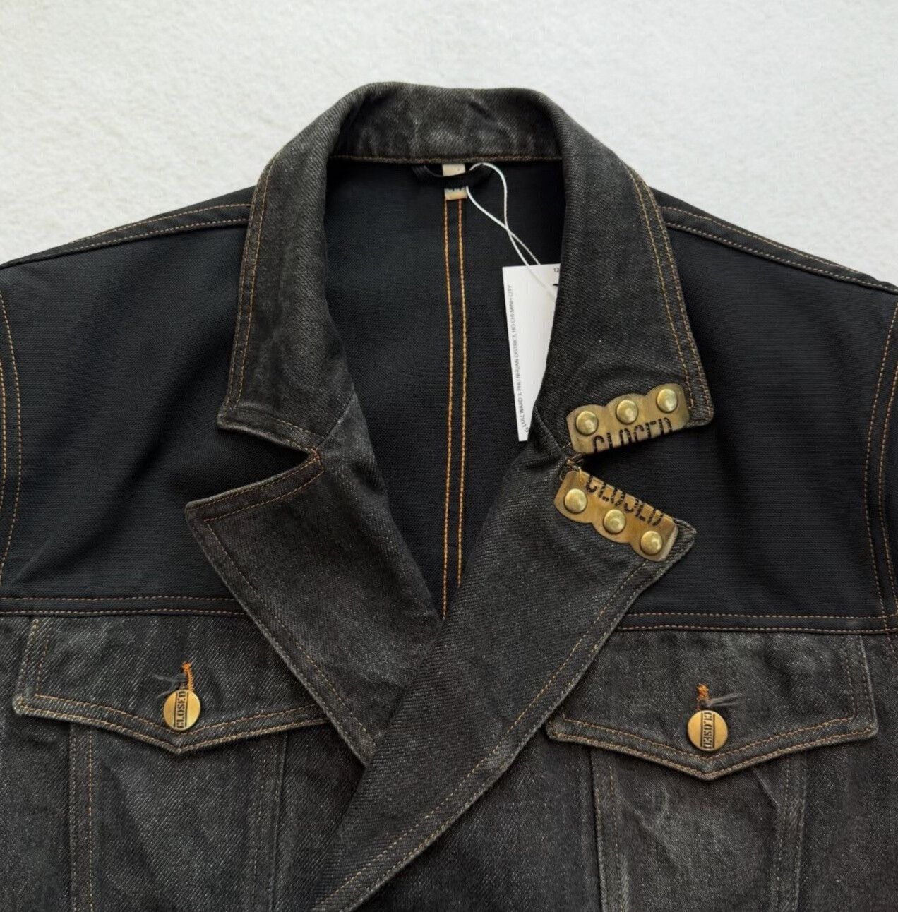 Vintage Vintage Marithe Francois Girbaud Double Breasted Cropped Denim Jacket Size M / US 6-8 / IT 42-44 - 3 Thumbnail