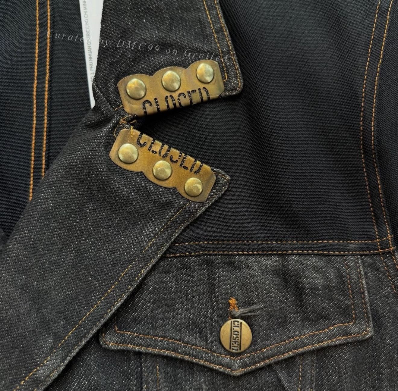 Vintage Vintage Marithe Francois Girbaud Double Breasted Cropped Denim Jacket Size M / US 6-8 / IT 42-44 - 5 Thumbnail