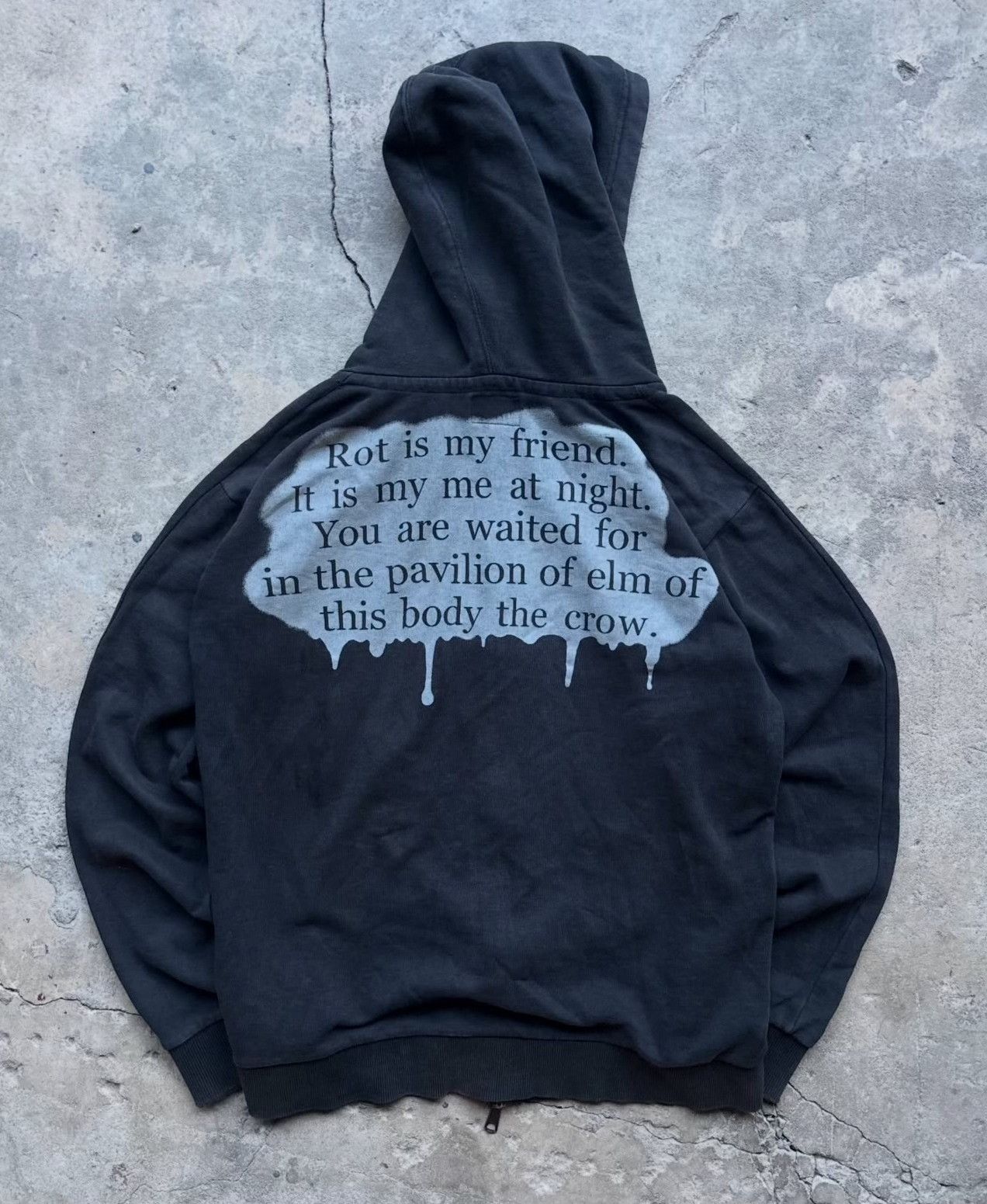 Vintage Vintage 2000s PPFM Black Slogan Hoodie Size US M / EU 48-50 / 2 - 2 Thumbnail