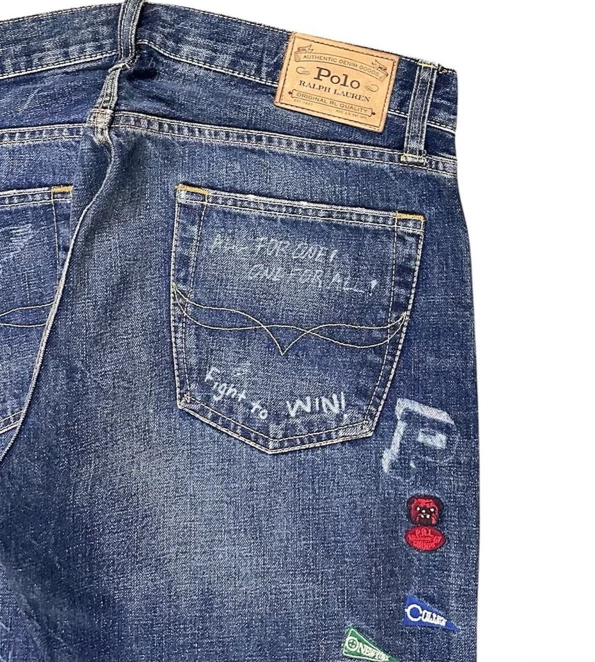 Vintage Vintage Polo Ralph Lauren '67 Tigers' Denim Size US 36 / EU 52 - 5 Thumbnail
