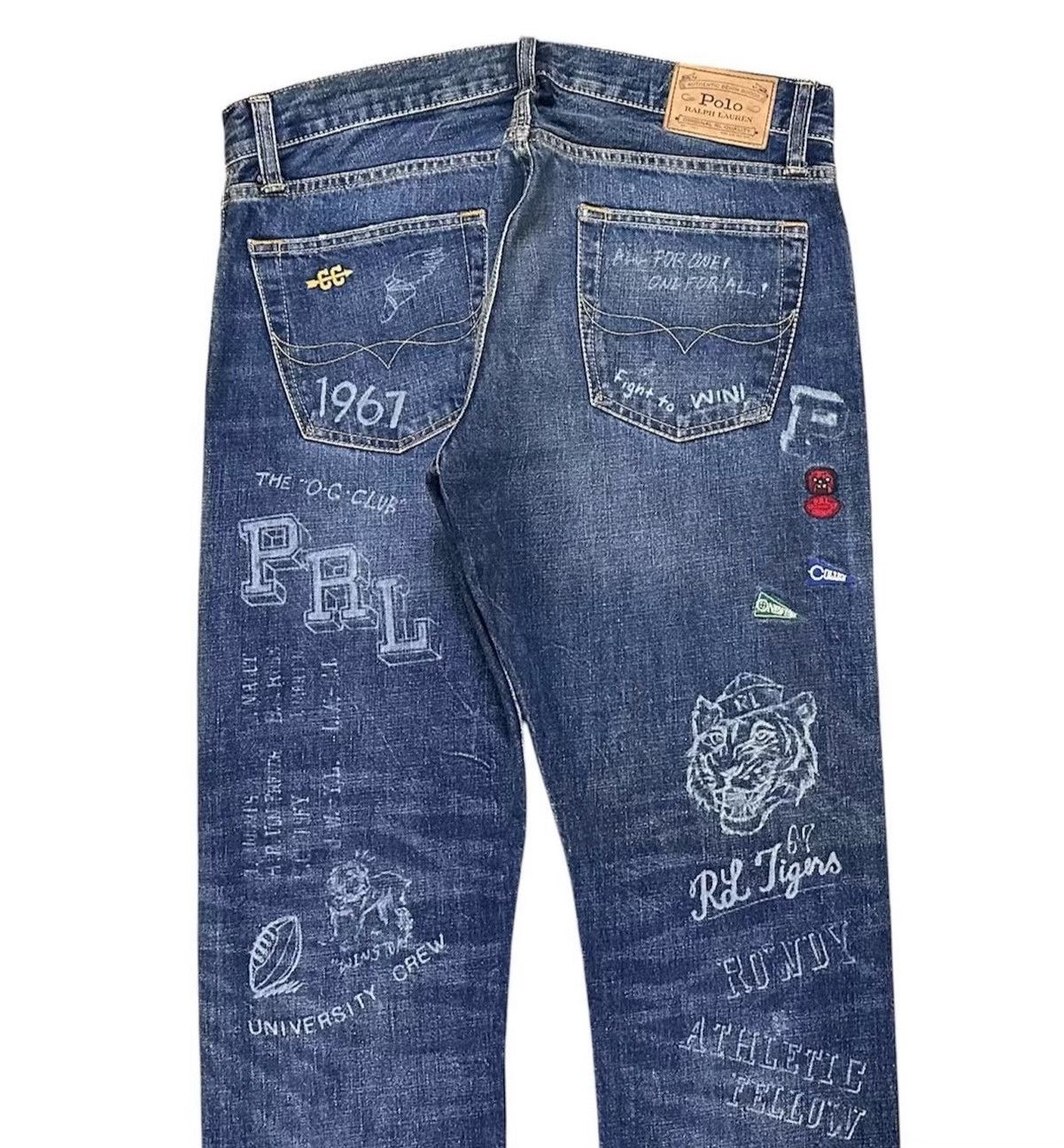 Vintage Vintage Polo Ralph Lauren '67 Tigers' Denim Size US 36 / EU 52 - 4 Thumbnail