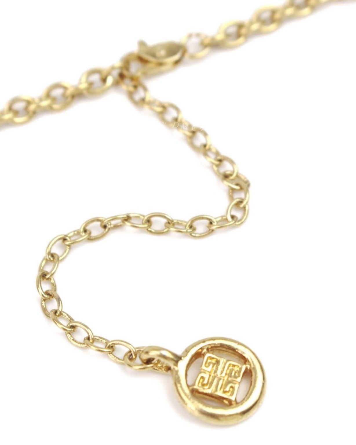 Vintage Vintage Givenchy 2000s Oval Gold Loop Necklace Size ONE SIZE - 4 Thumbnail