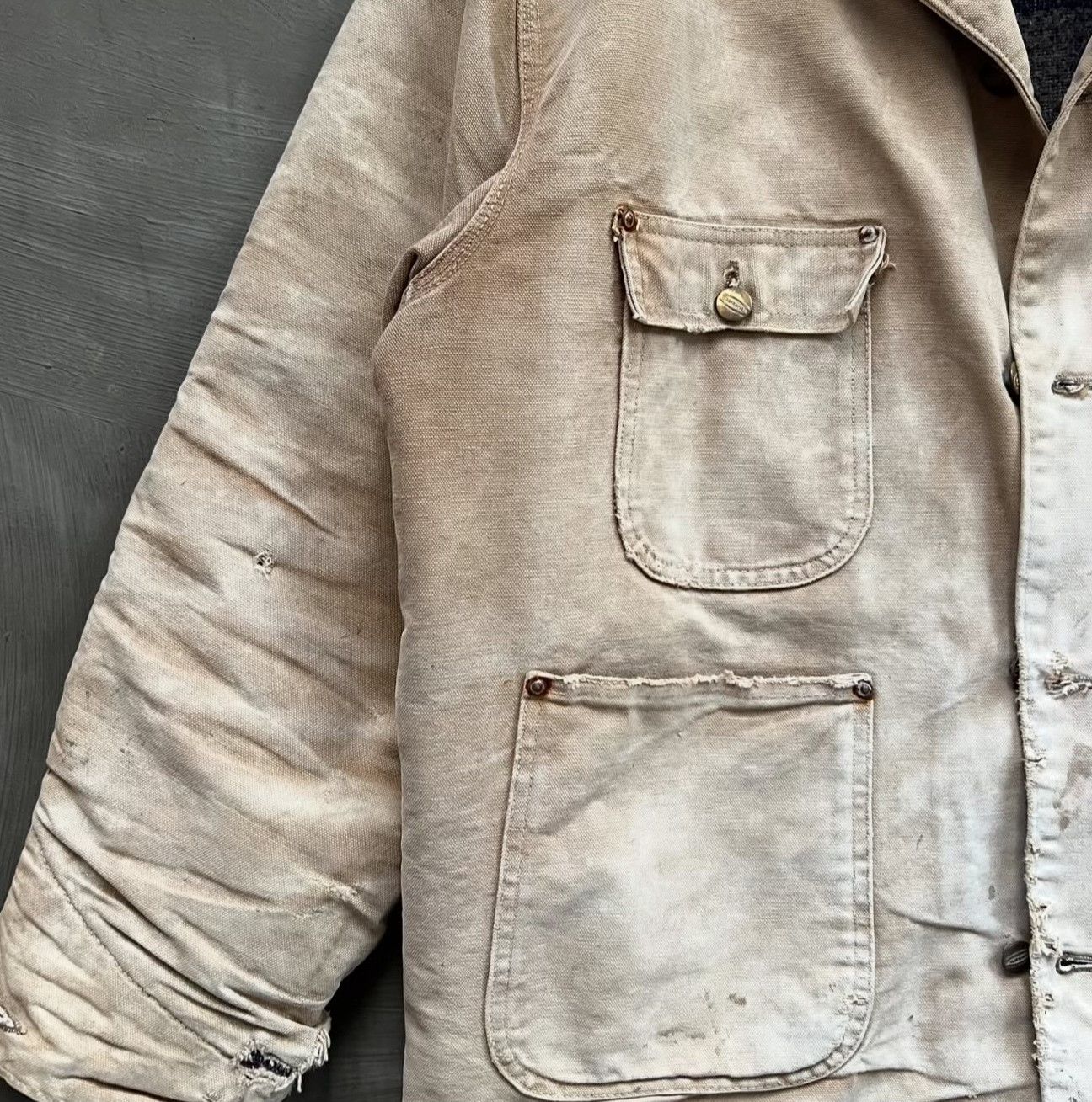 Vintage Vintage 1960s Carhartt CH Chore Jacket Size US S / EU 44-46 / 1 - 2 Thumbnail