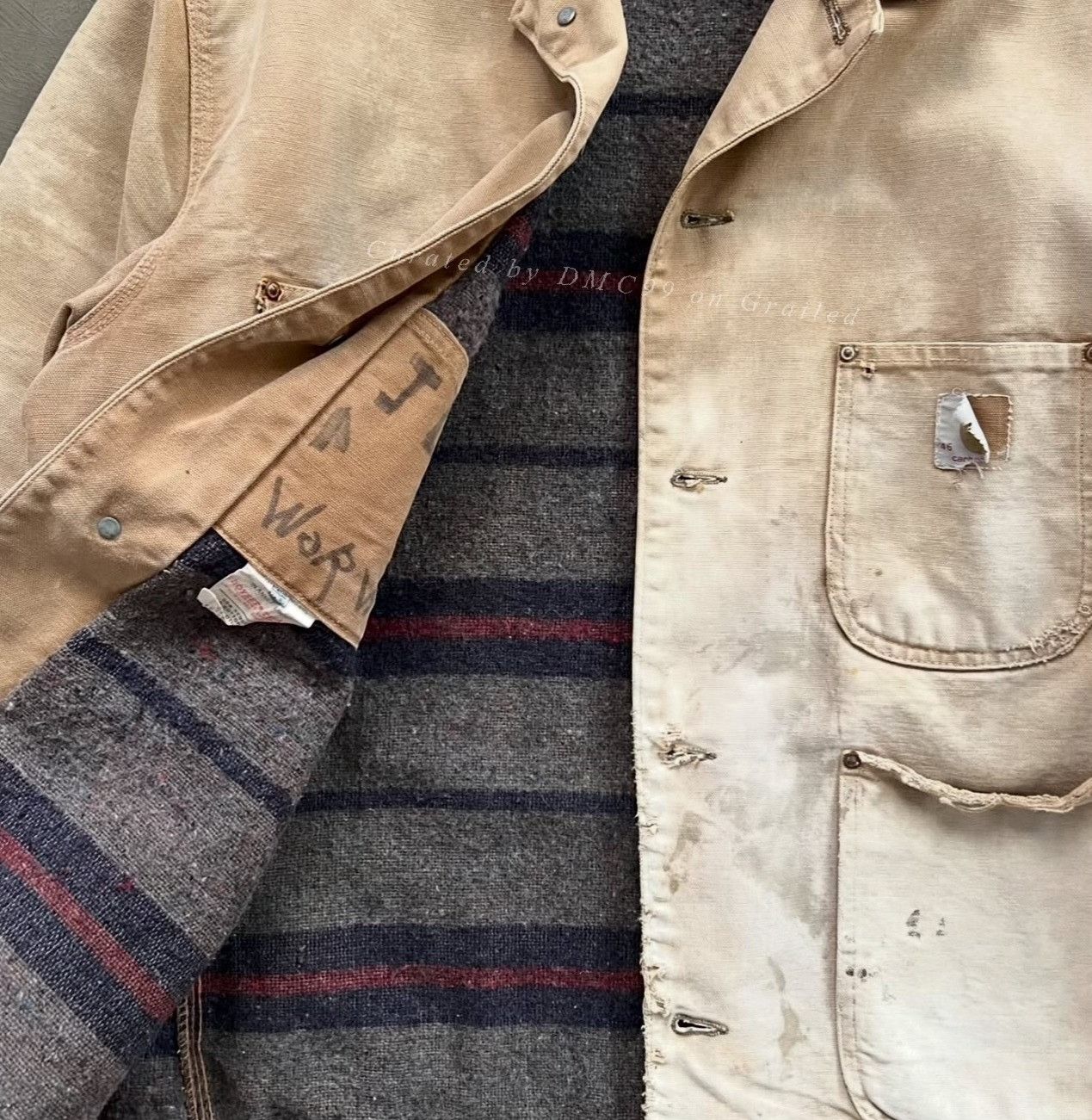 Vintage Vintage 1960s Carhartt CH Chore Jacket Size US S / EU 44-46 / 1 - 5 Thumbnail