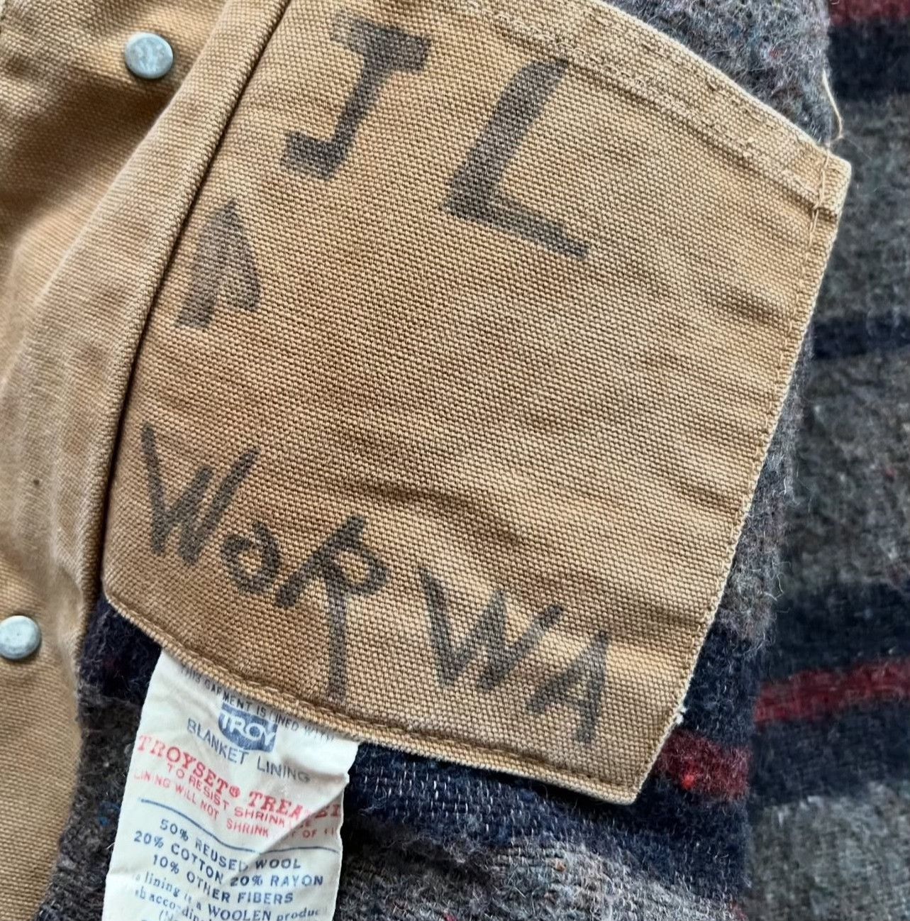 Vintage Vintage 1960s Carhartt CH Chore Jacket Size US S / EU 44-46 / 1 - 6 Thumbnail