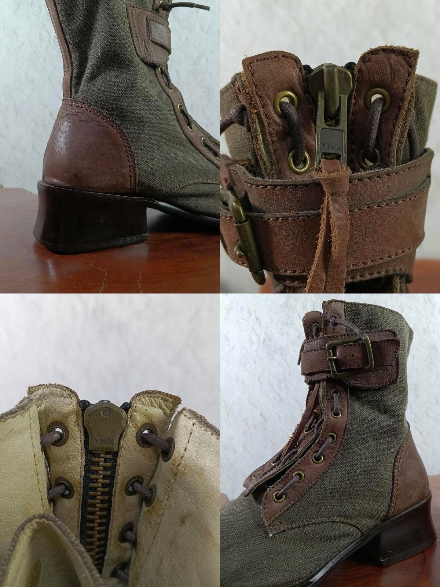 Vintage 2000s PFFM Vintage Eyelet Lace-Up Derby Size US 9 / EU 42 - 6 Thumbnail