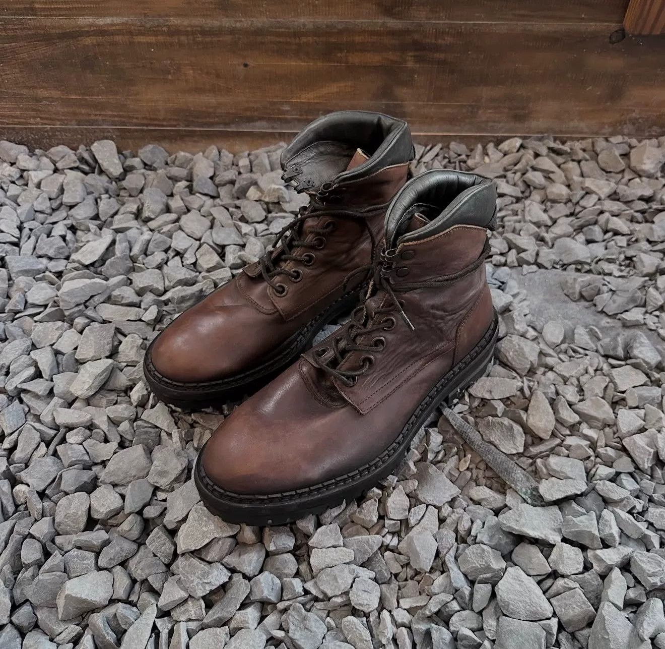 Vintage Vintage AllSaint PATENT LEATHER Boots Size US 8 / EU 41 - 4 Thumbnail