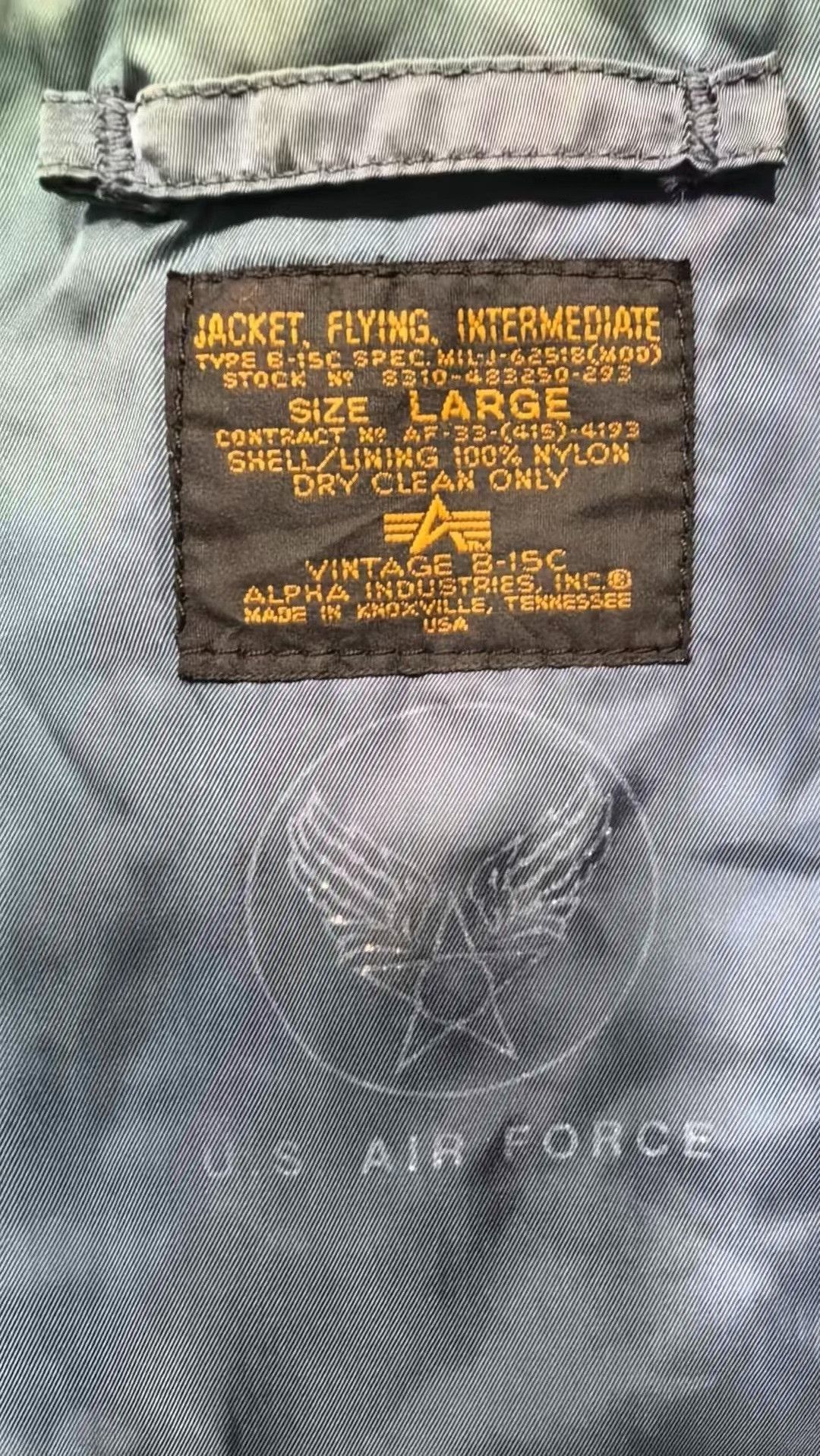 Vintage Vintage Alpha 90's B-15C Flight Jacket Size US L / EU 52-54 / 3 - 7 Thumbnail