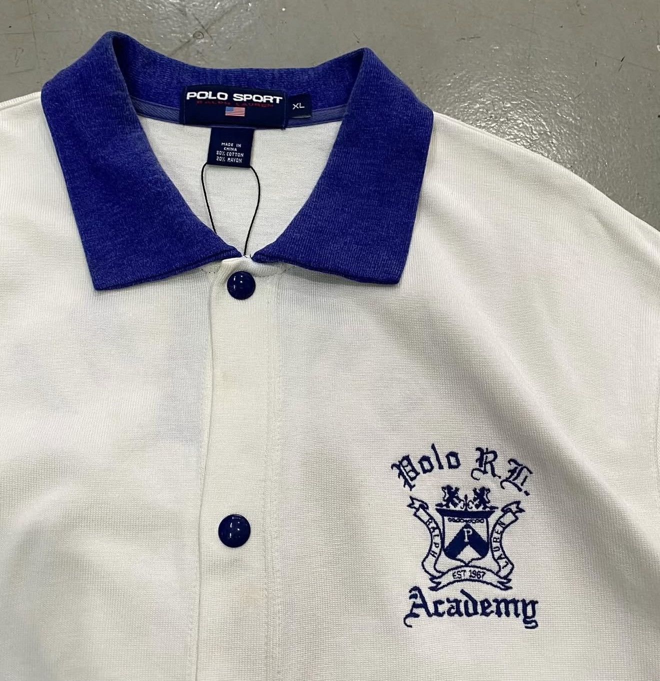 Vintage Vintage Polo Ralph Lauren 90s Academy Shirt Size US XL / EU 56 / 4 - 4 Thumbnail