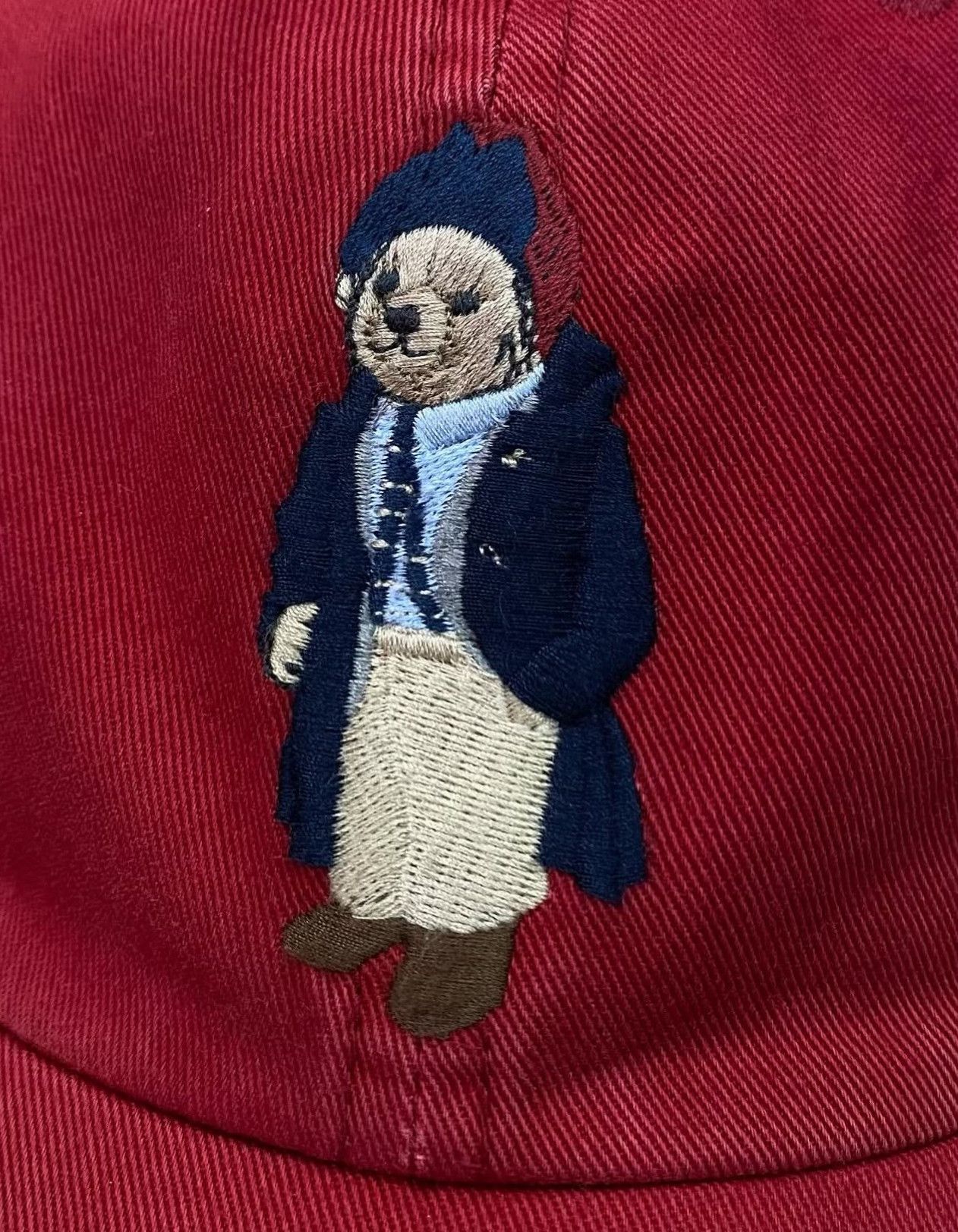 Vintage Vintage Polo Ralph Lauren 1990s Bear Red Hat Size ONE SIZE - 2 Thumbnail
